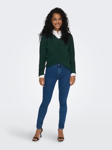ONLY V-Ausschnitt-Pullover »ONLCAMILLA V-NECK L/S PULLOVER KNT NOOS«