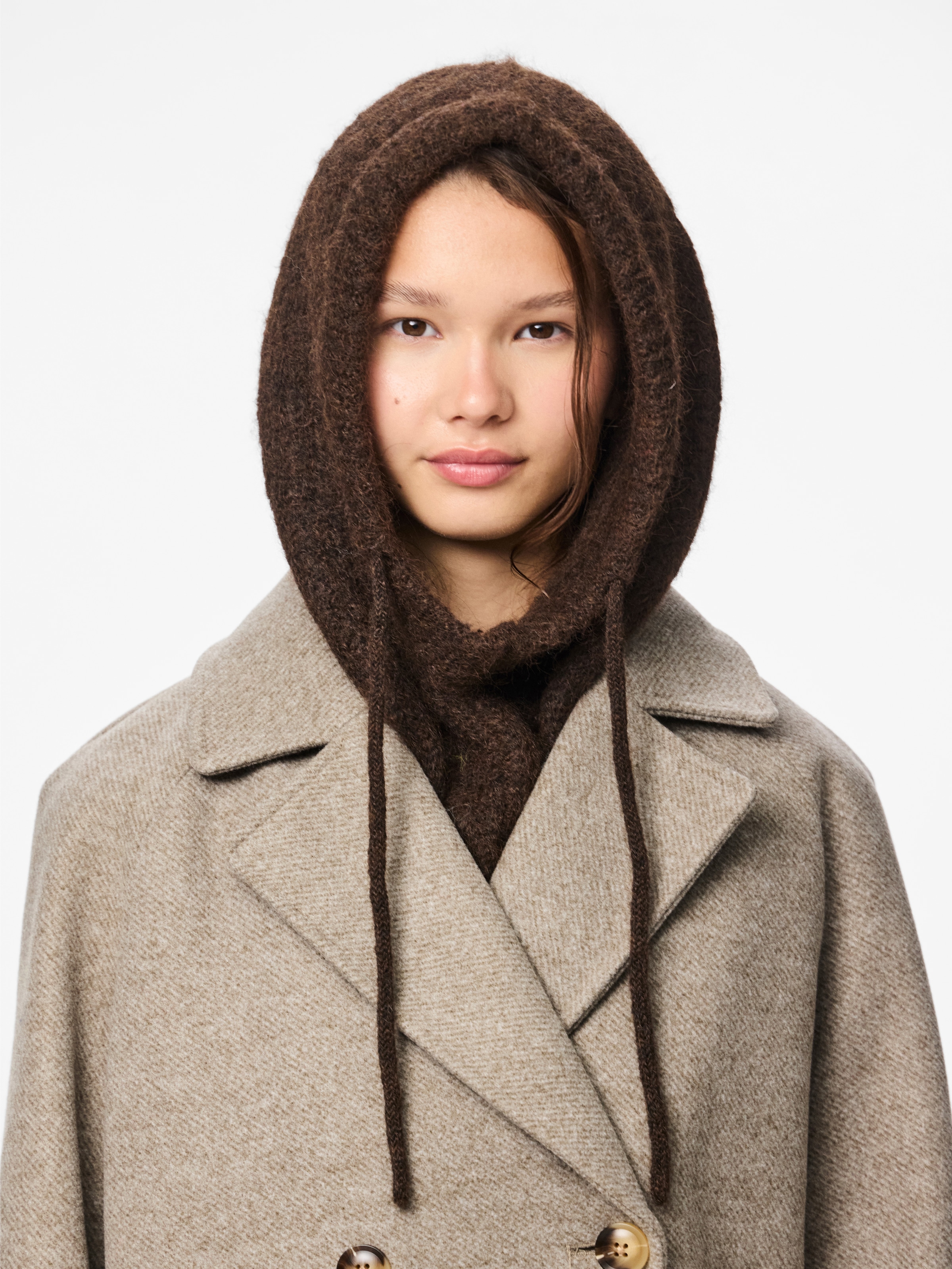 pieces Strickmütze »PCNAMBI BALACLAVA NOOS BC« Materialmix