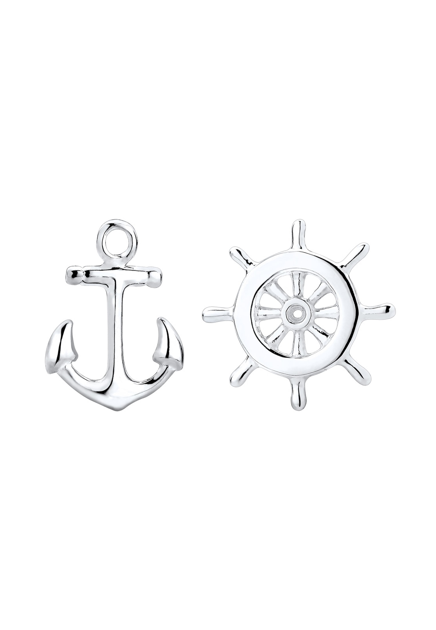 Elli Paar Ohrstecker »Ohrstecker Steuerrad Anker 925 Sterling Silber«