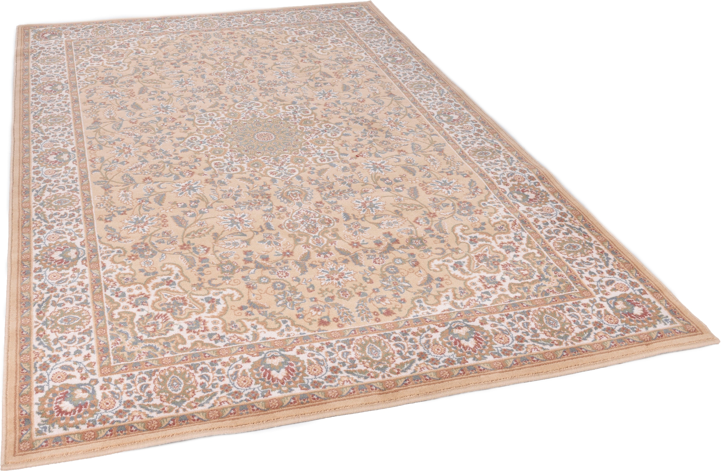 THEKO Wollteppich "Dolna - 859" rechteckig 10 mm Höhe Kurzflor, reine Wolle günstig online kaufen