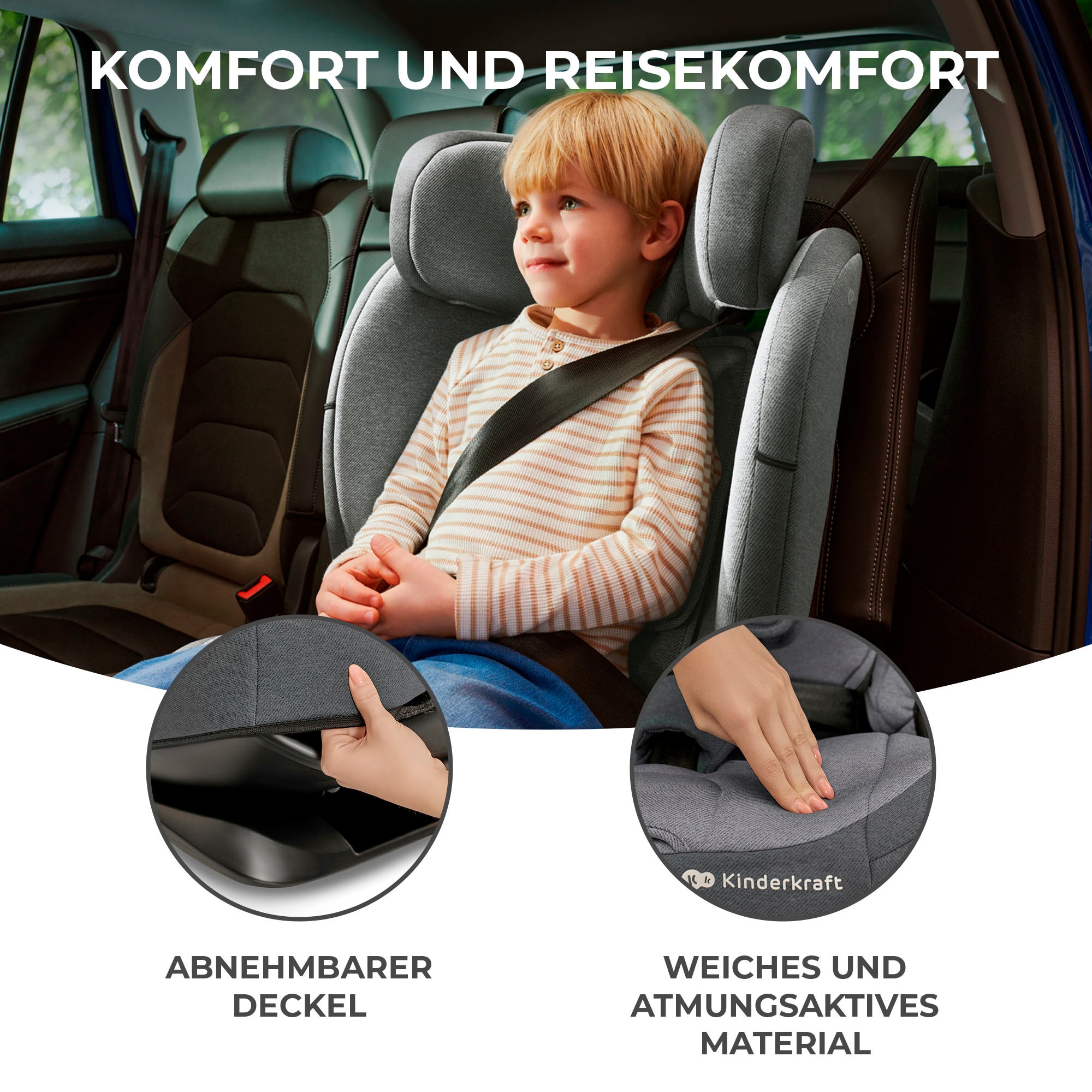 Kinderkraft Autokindersitz Klasse I / II / III (9-36 kg)