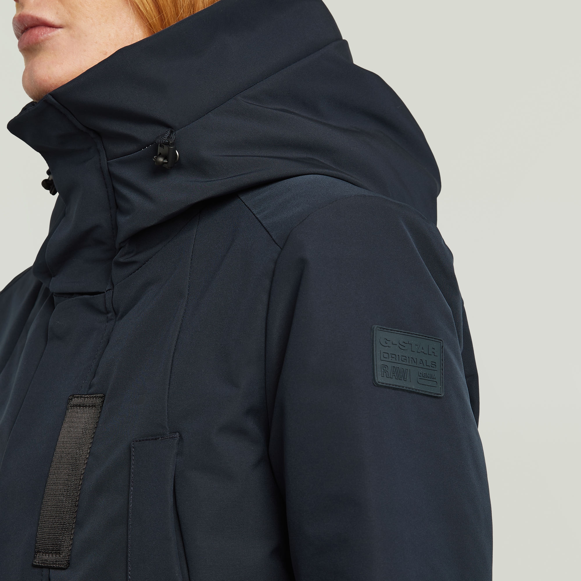 G-STAR Langjacke »Vodan 2.0 Long Jacket« mit Kapuze in der Taille verstellbar
