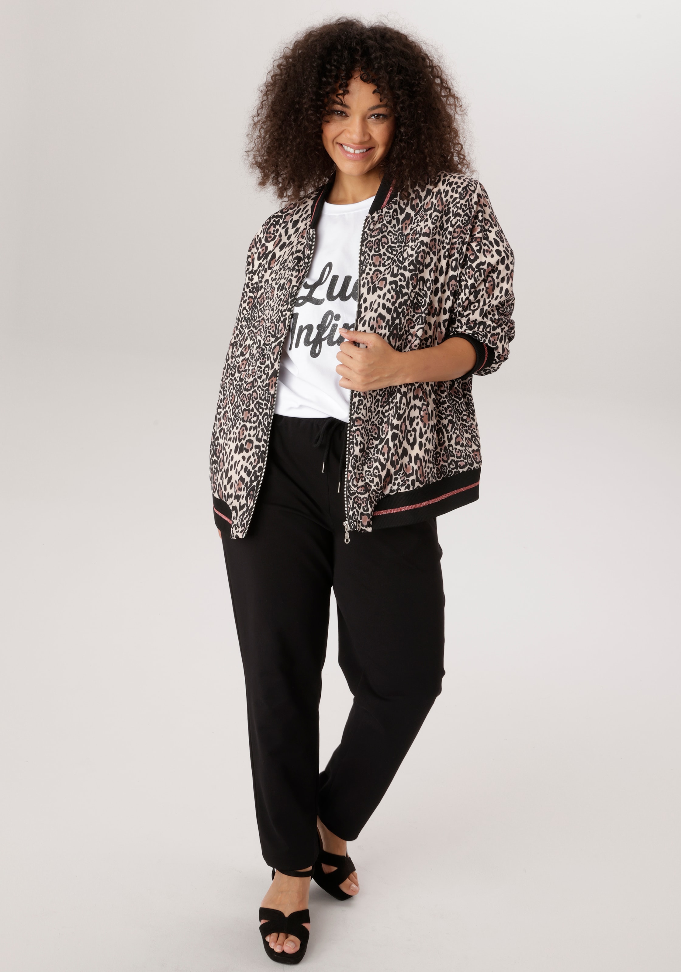 Aniston PLUS Blouson Mit Leodruck - NEUE KOLLEKTION