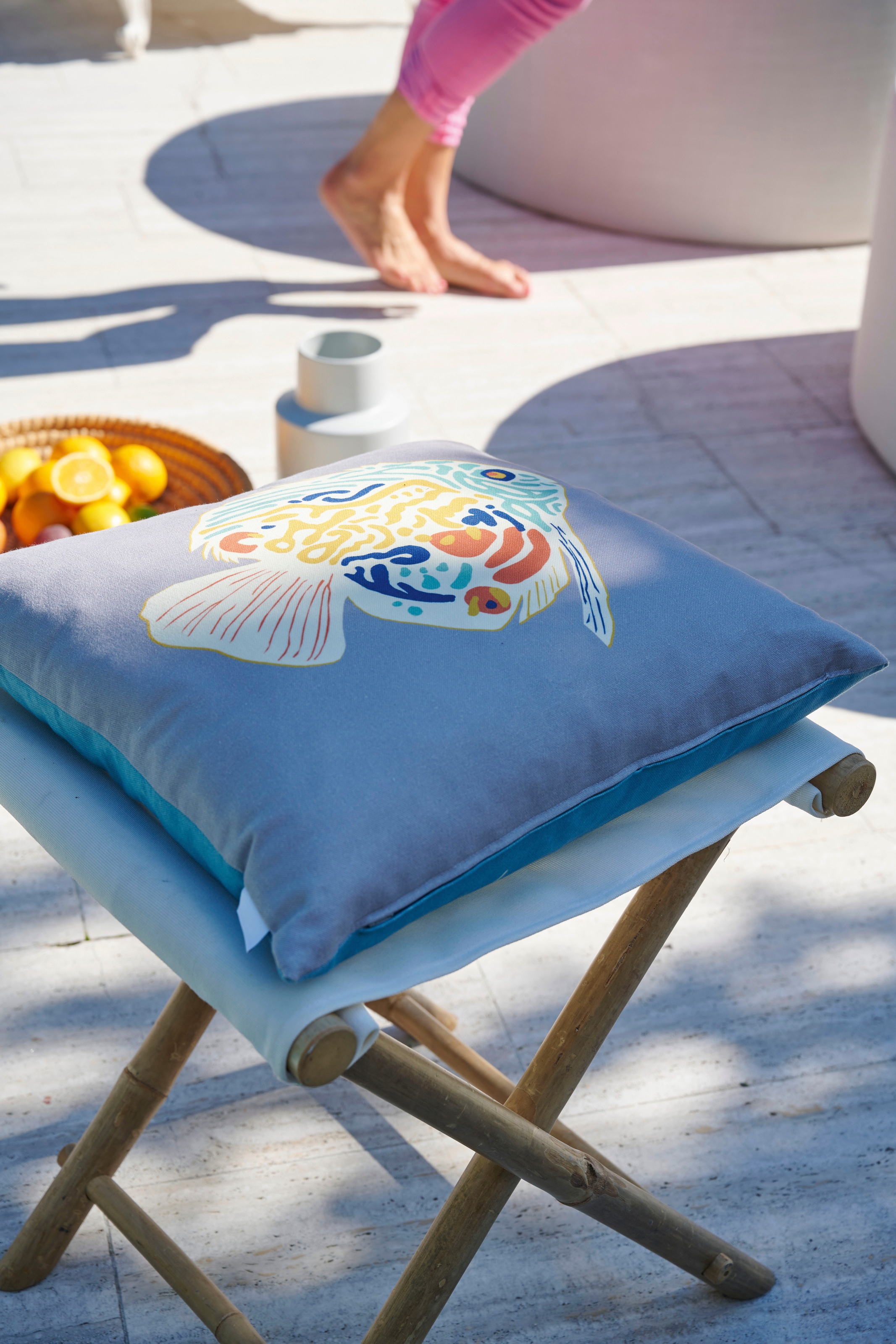 APELT Dekokissen »3981«, aus textilem Outdoormaterial, Kissenhülle ohne Füllung, 1 Stück