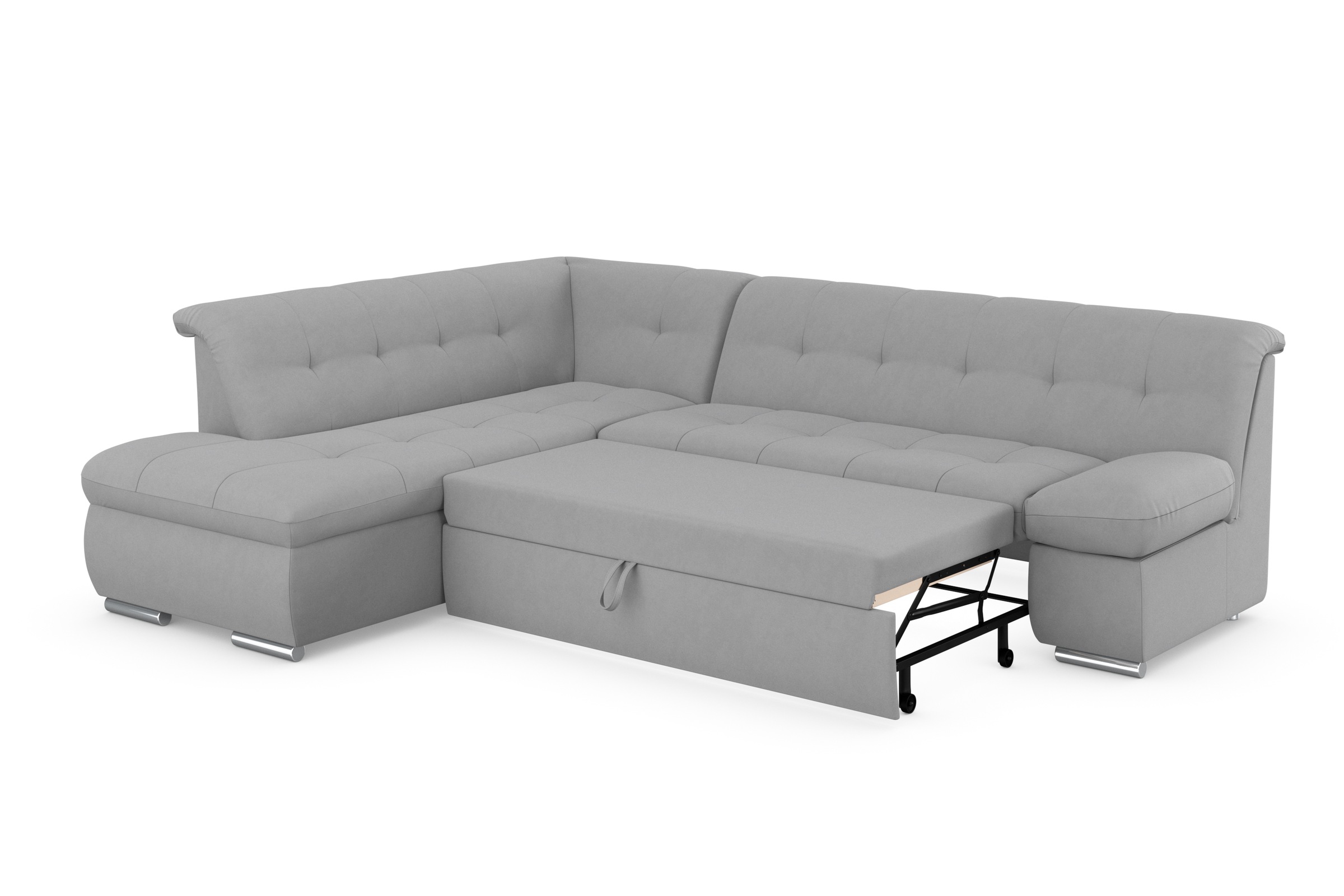 DOMO collection Ecksofa »Mona L-Form«, wahlweise mit Bett- und Armlehnfunktion