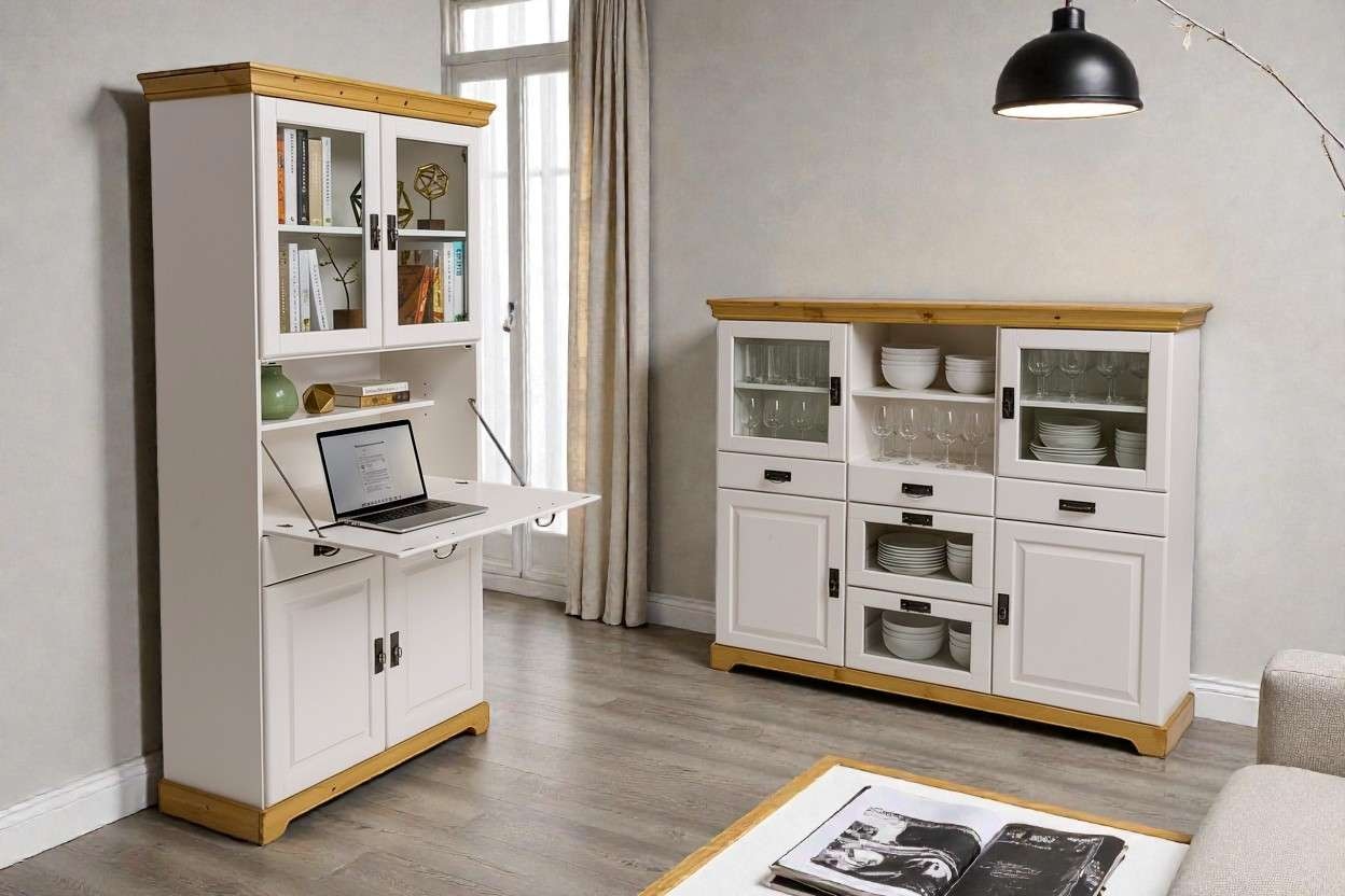 OTTO home Sekretär »Rügen« aus massiver Kiefer, Breite 94 cm, made in EU