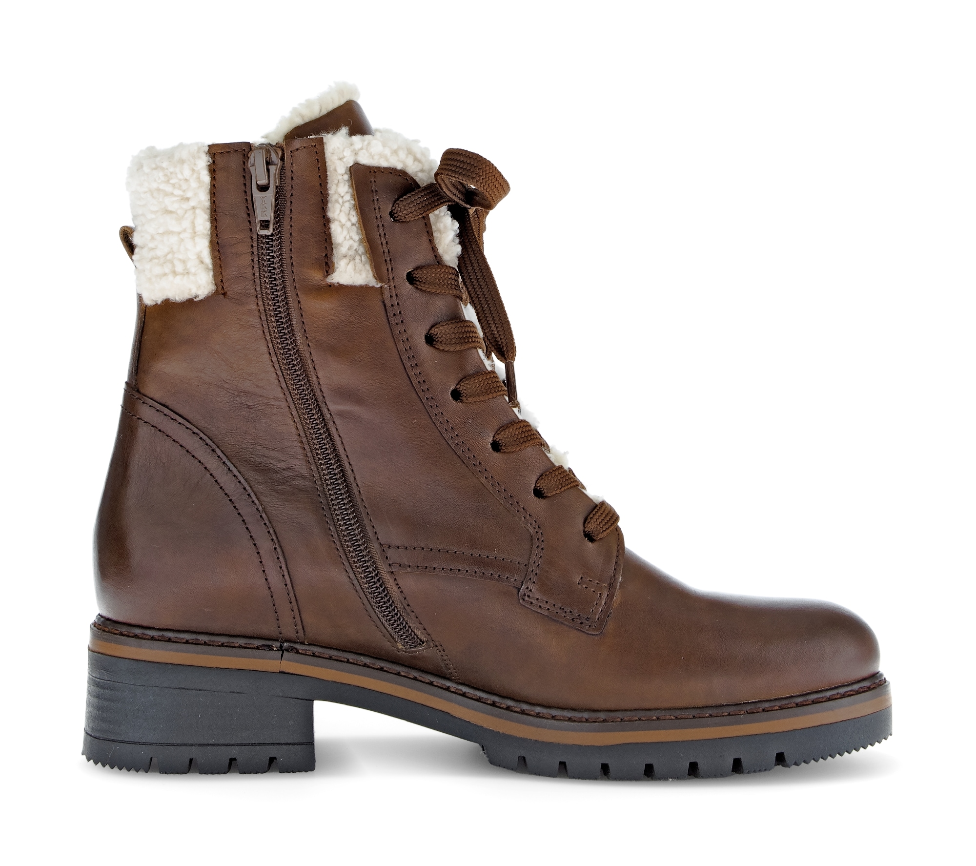 Gabor Winterstiefelette »GENUA«, Blockabsatz, Winterboots mit Teddyplüsch-Kragen
