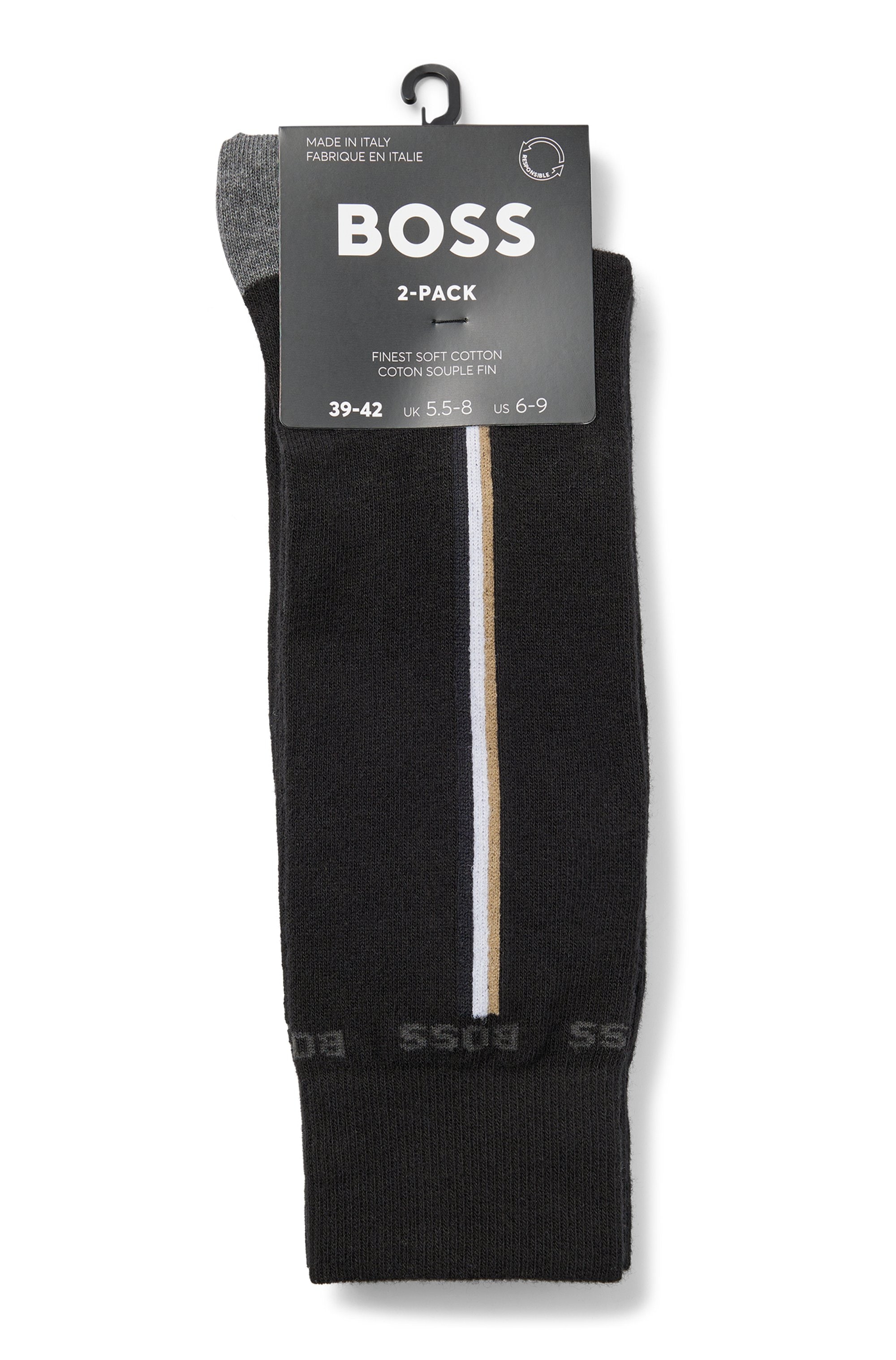 BOSS Businesssocken »2P RS Iconic CC«, (2 Paar), Neuheit, Kontraststreifen an der Seite