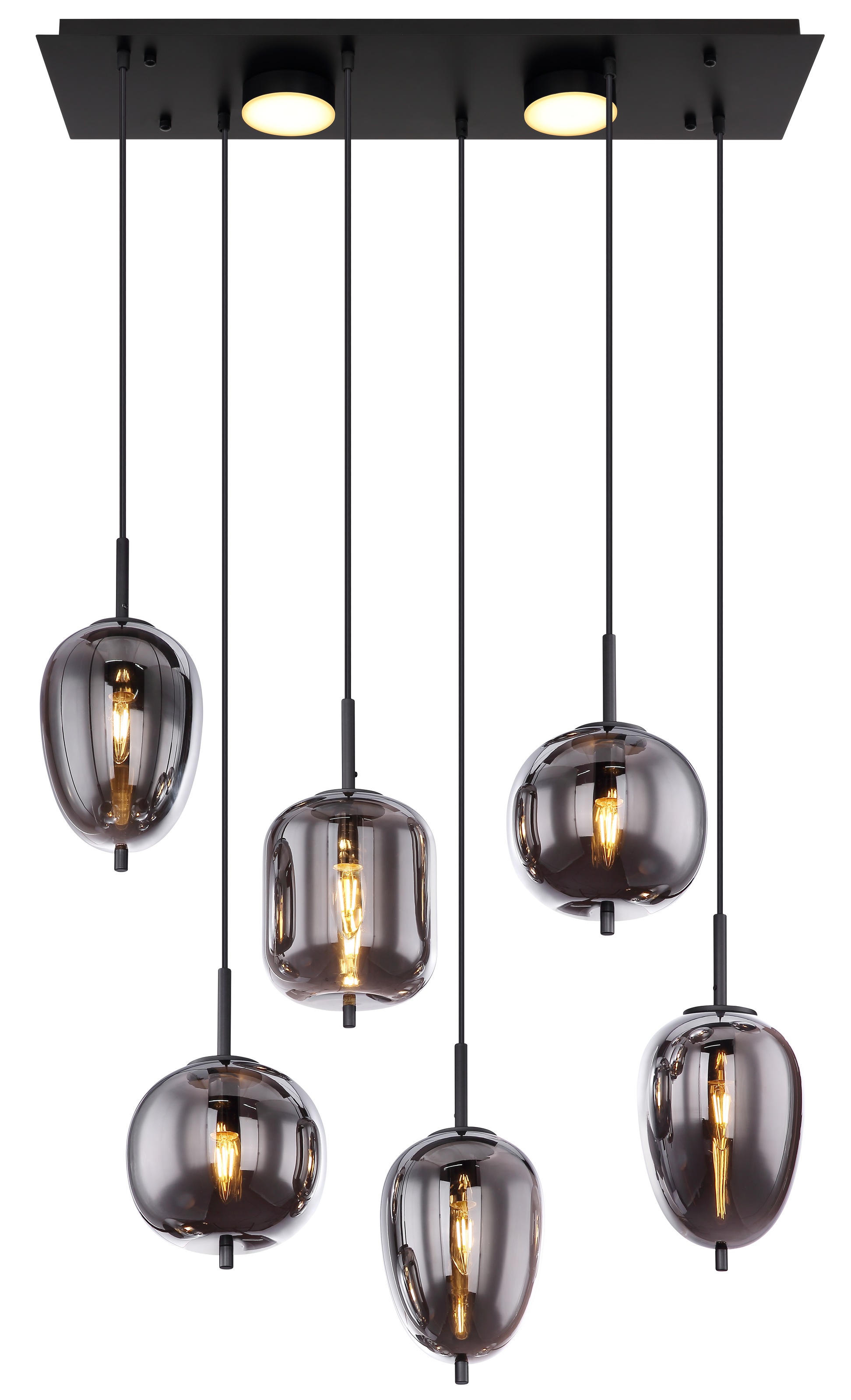 GLOBO LIGHTING Hängeleuchte »BLACKY« E14 1 Stk. Hängelampe/Pendelleuchte/Gl günstig online kaufen