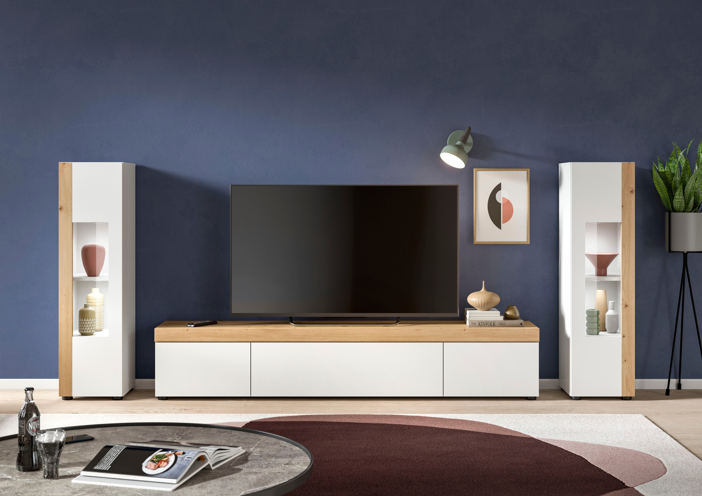 INOSIGN Wohnwand »Svala, Breite 180 cm, Wohnkombination« Set, 3 Stk. tlg. s günstig online kaufen