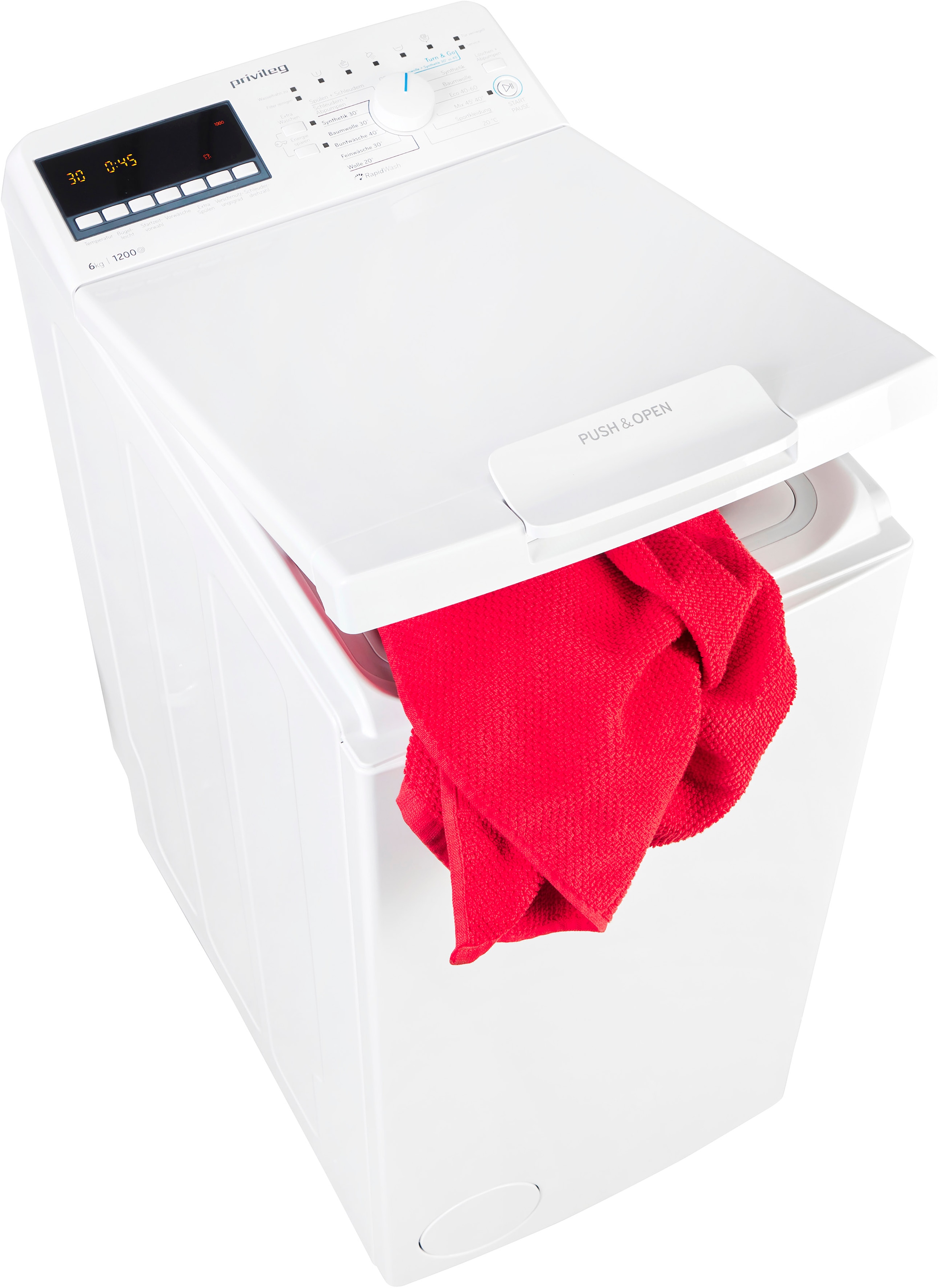 PRIVILEG Waschmaschine Toplader "PWT B626S" weiß