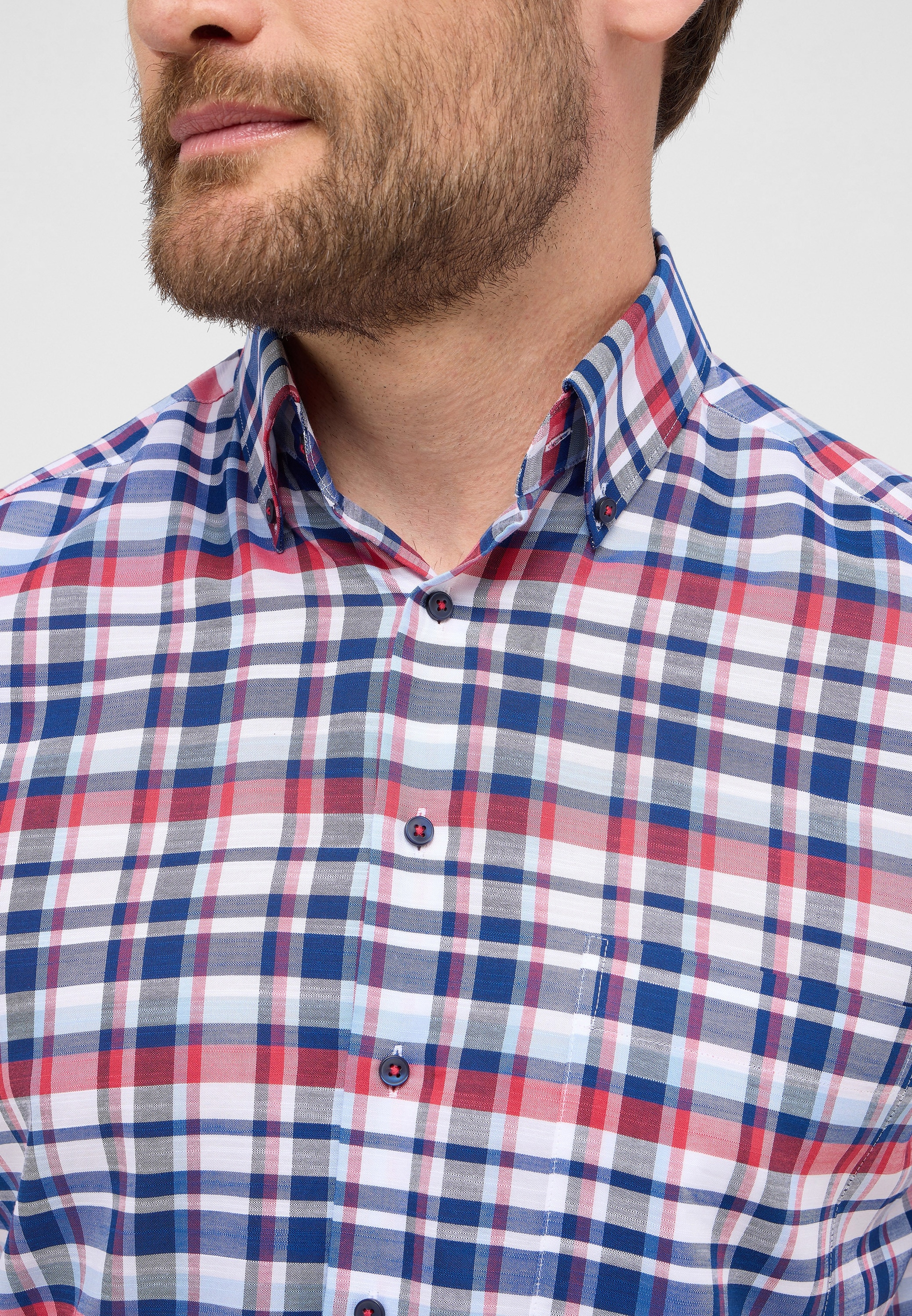 Eterna Kurzarmhemd »COMFORT FIT« EASY IRON (bügelleicht)