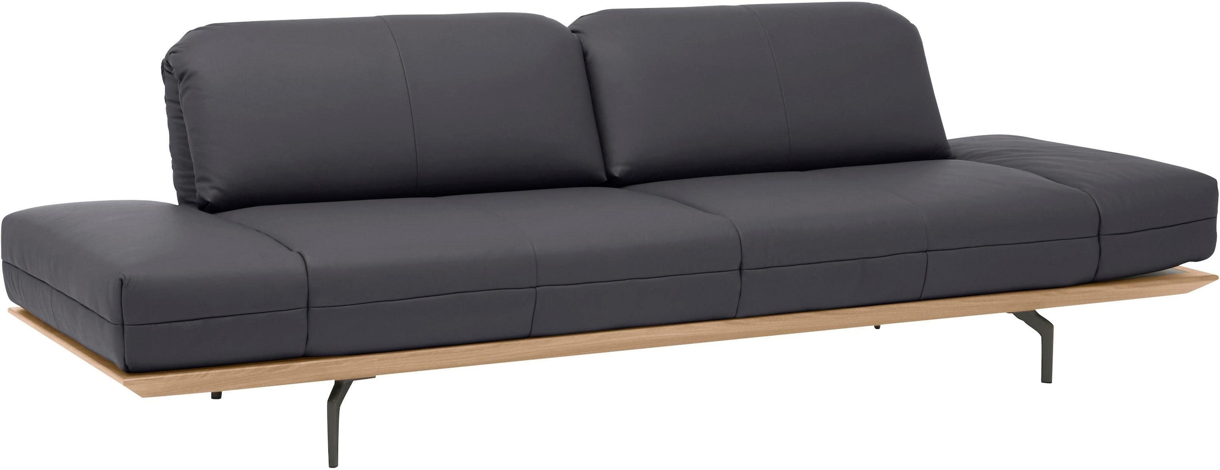 Creation BY ROLF BENZ 3-Sitzer »CR.420, Designsofa, Loungesofa«, in 2 Qualitäten, Holzrahmen in Eiche Natur oder Nußbaum, Breite 232 cm