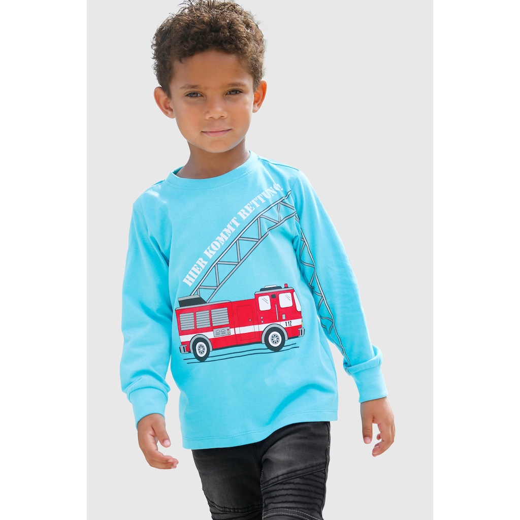 KIDSWORLD Langarmshirt »HIER KOMMT RETTUNG«