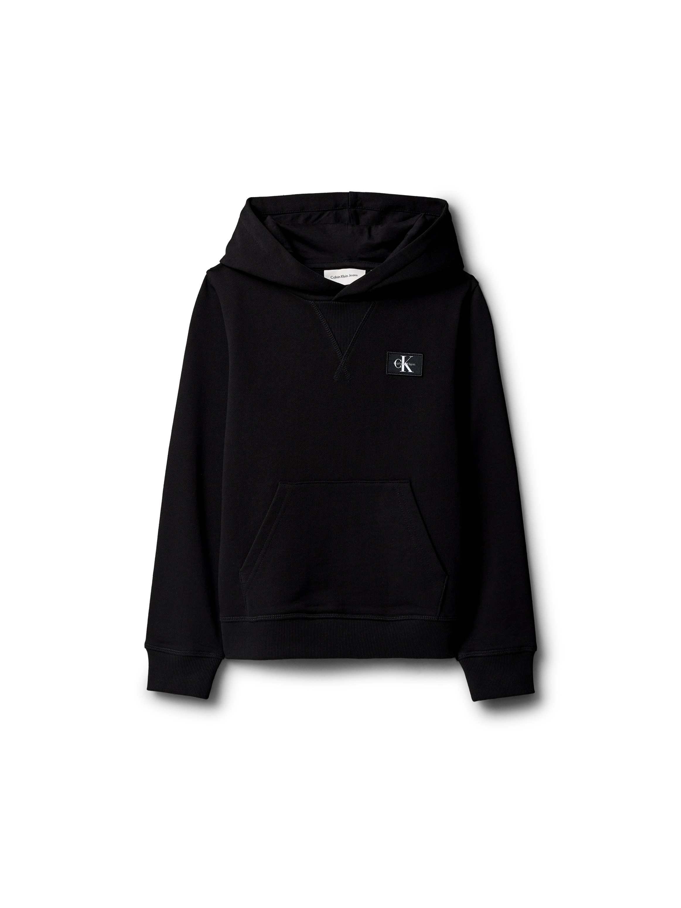 Calvin Klein Jeans Kapuzensweatshirt »TERRY CK WOVEN LABEL HOODIE«, Regular fit mit Kapuze
