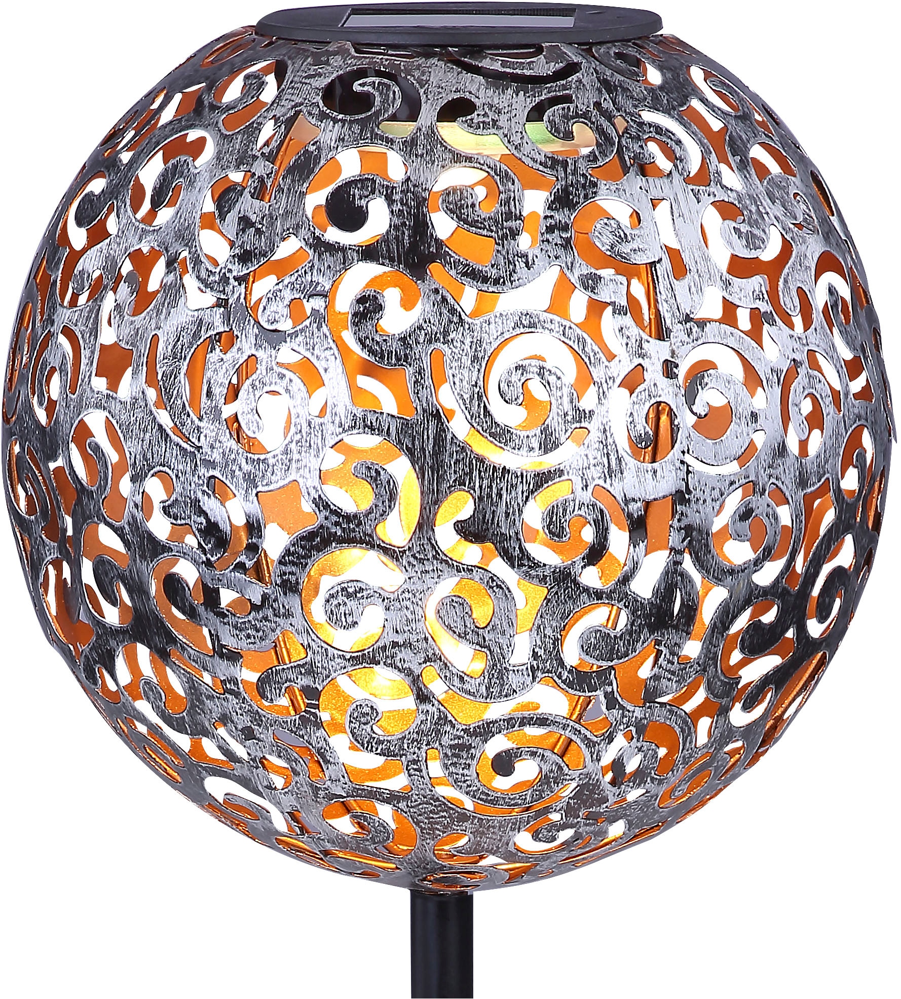 GLOBO LIGHTING LED Solarleuchte »SOLAR«, 1 flammig, Leuchtmittel LED-Modul | LED fest integriert, Solarlampe für Garten, Toller Lichteffekt, Solarkugel mit Erdspieß