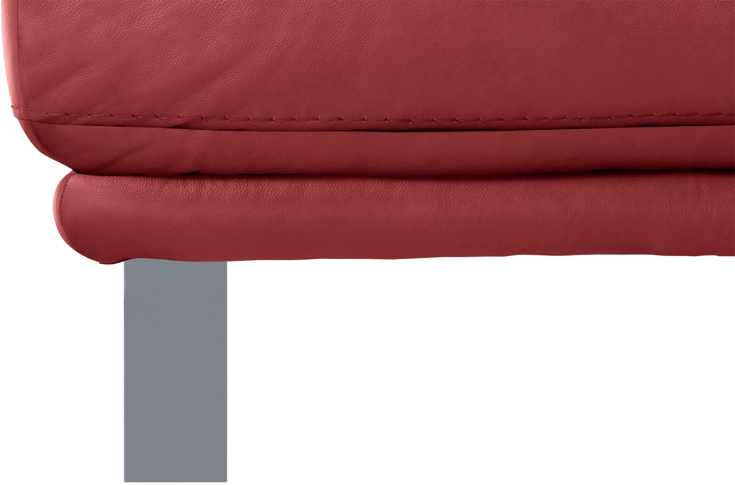 W.SCHILLIG Hocker »montanaa«, mit Metallkufen in Silber matt, Breite 141 cm