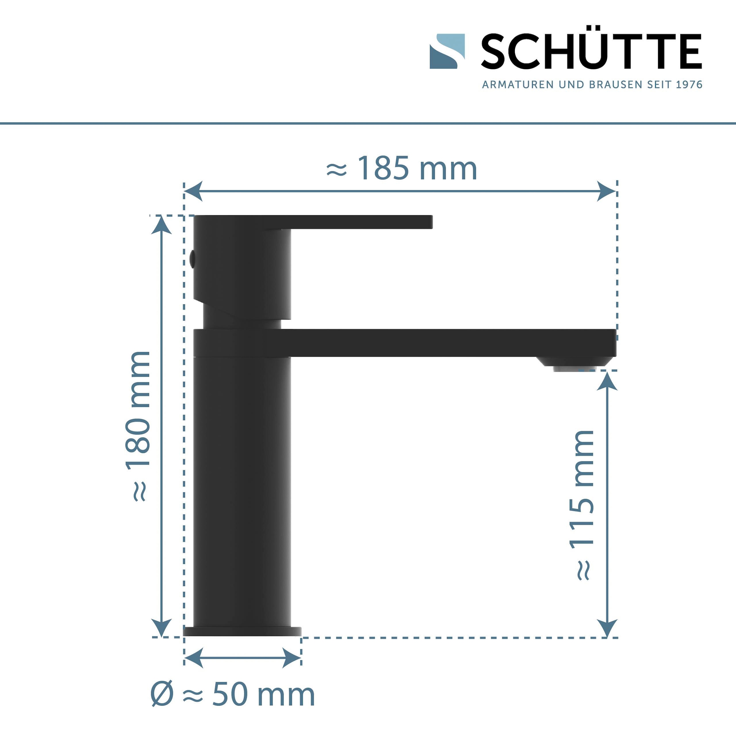 Schütte Waschtischarmatur »MANHATTAN«, Verbrühschutz, wassersparend, Marken-Mischüse