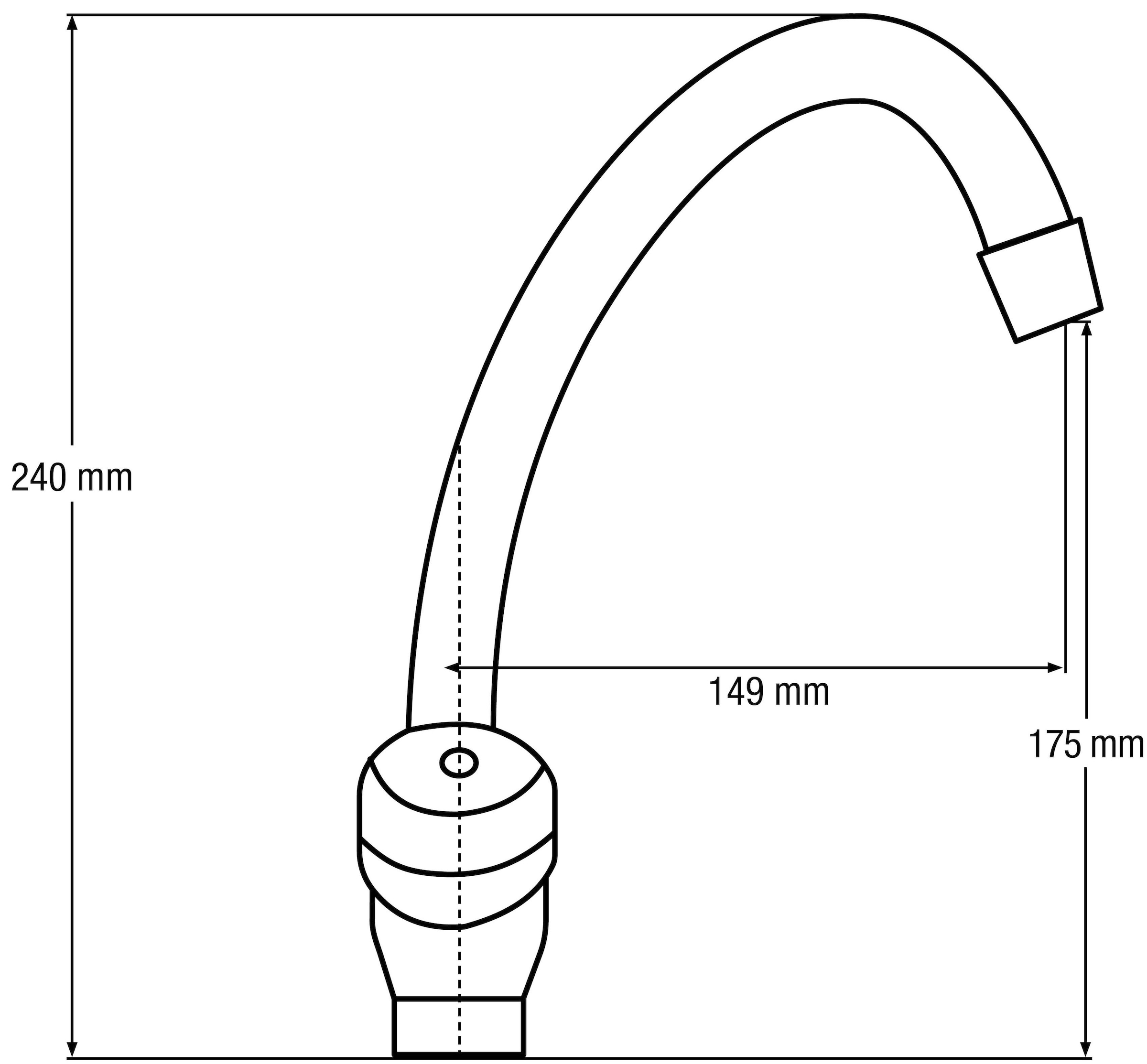 CORNAT Spültischarmatur »Zweigriffarmatur "Lina", ND, Messing, verchromt«