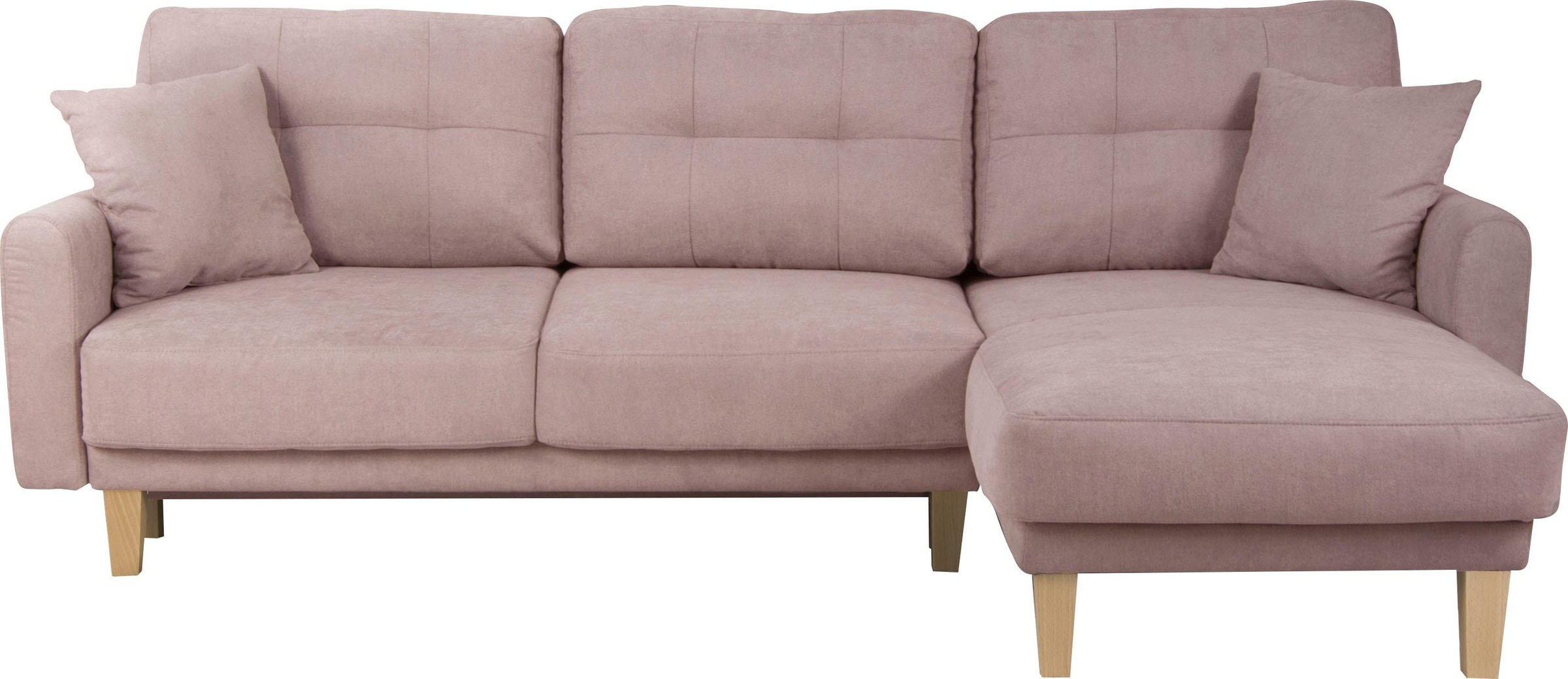 Home affaire Ecksofa »TRIPLO optionale Schlafsofa mit Bettkasten, Maße B/T/H: 234/164/89 cm«, L-Form wahlweise mit Bettfunktion - Liegefläche 132x210 cm