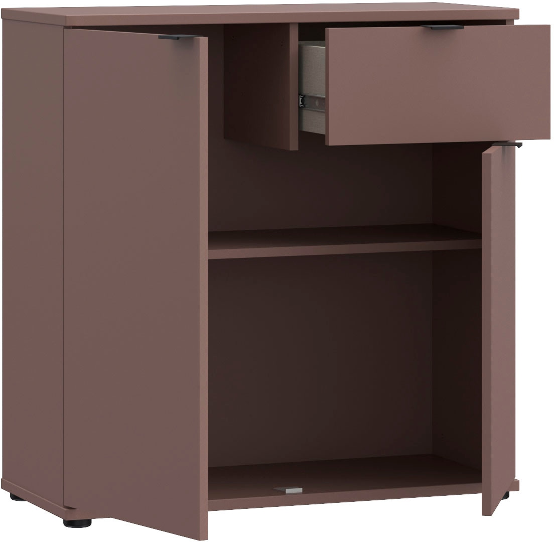FORTE Kommode »Ganymede«, Kommode, Stauraum, Schublade; Metallgriffe, 4 Dekore, Breite 80,1cm