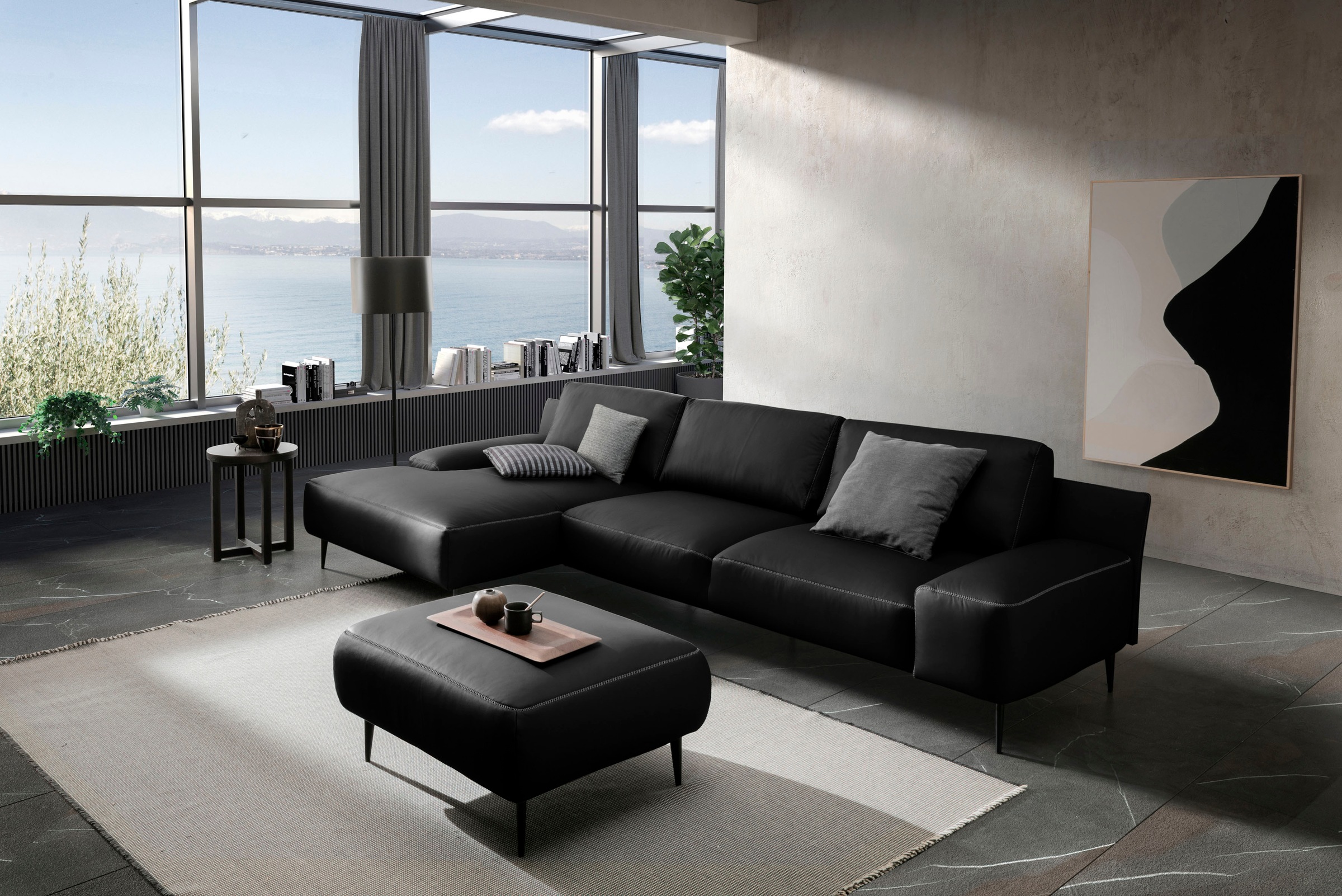 designwerk Ecksofa »Forma L-Form, zeitloses Designsofa mit aktuellem Fuß«, in hochwertiger Verarbeitung & tollem Sitzkomfort