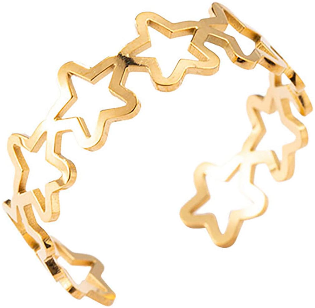 Firetti Ring-Set »Multipack Schmuck Geschenk Damenring Sterne« Made in Germany