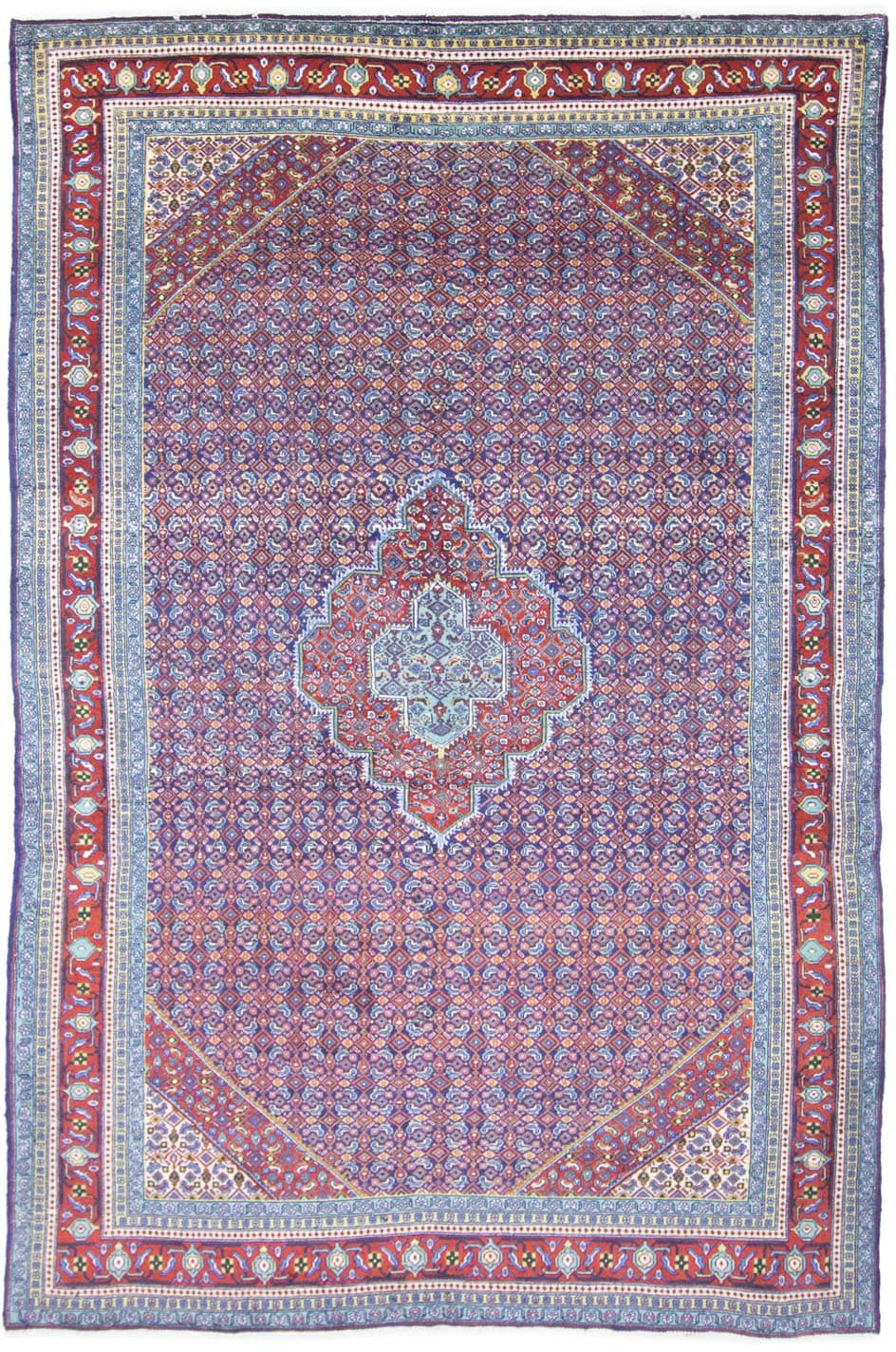 morgenland Wollteppich »Täbriz Medaillon Blu 297 x 186 cm«, rechteckig, 10 günstig online kaufen