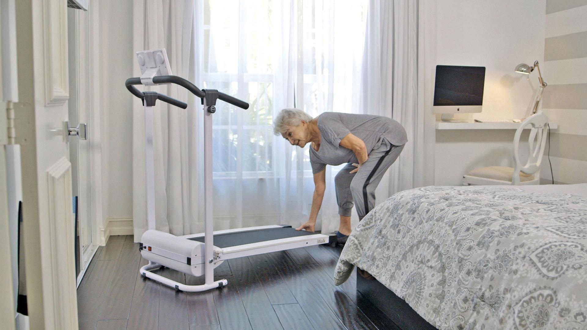 MediaShop Laufband »IWALK«, mit extragroßer Lauffläche von 120 x 40 cm und zusammenklappbar