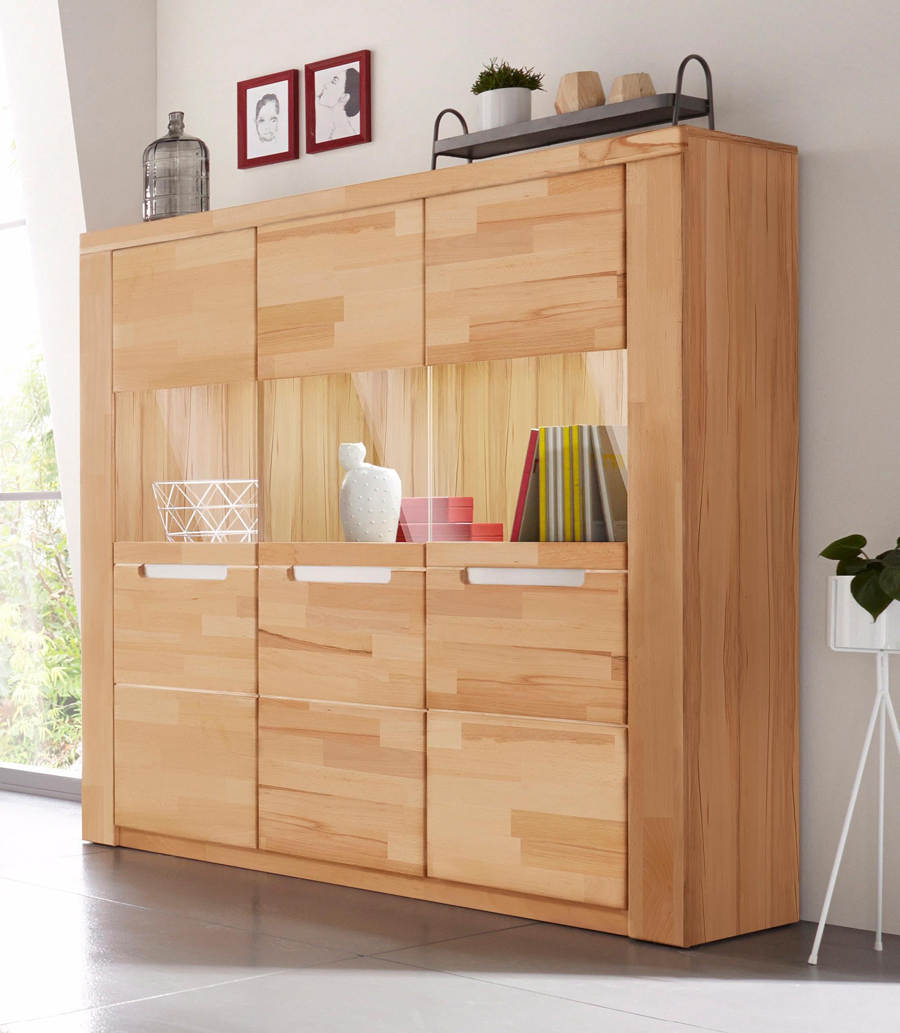 Woltra Highboard Glastüren cm Online-Shop mit 140 3 kaufen Breite »Kolding«, im