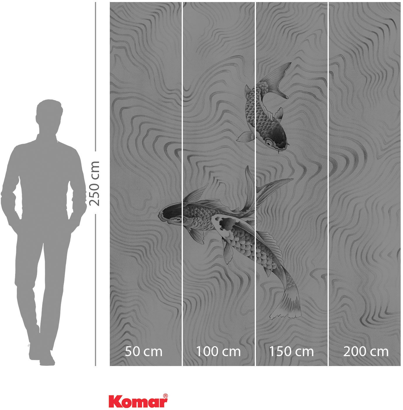 Komar Vliestapete »Digitaldruck Vlies -  Perfect Pond - Größe 200 x 250 cm« bedruckt glatt Wohnzimmer, Schlafzimmer