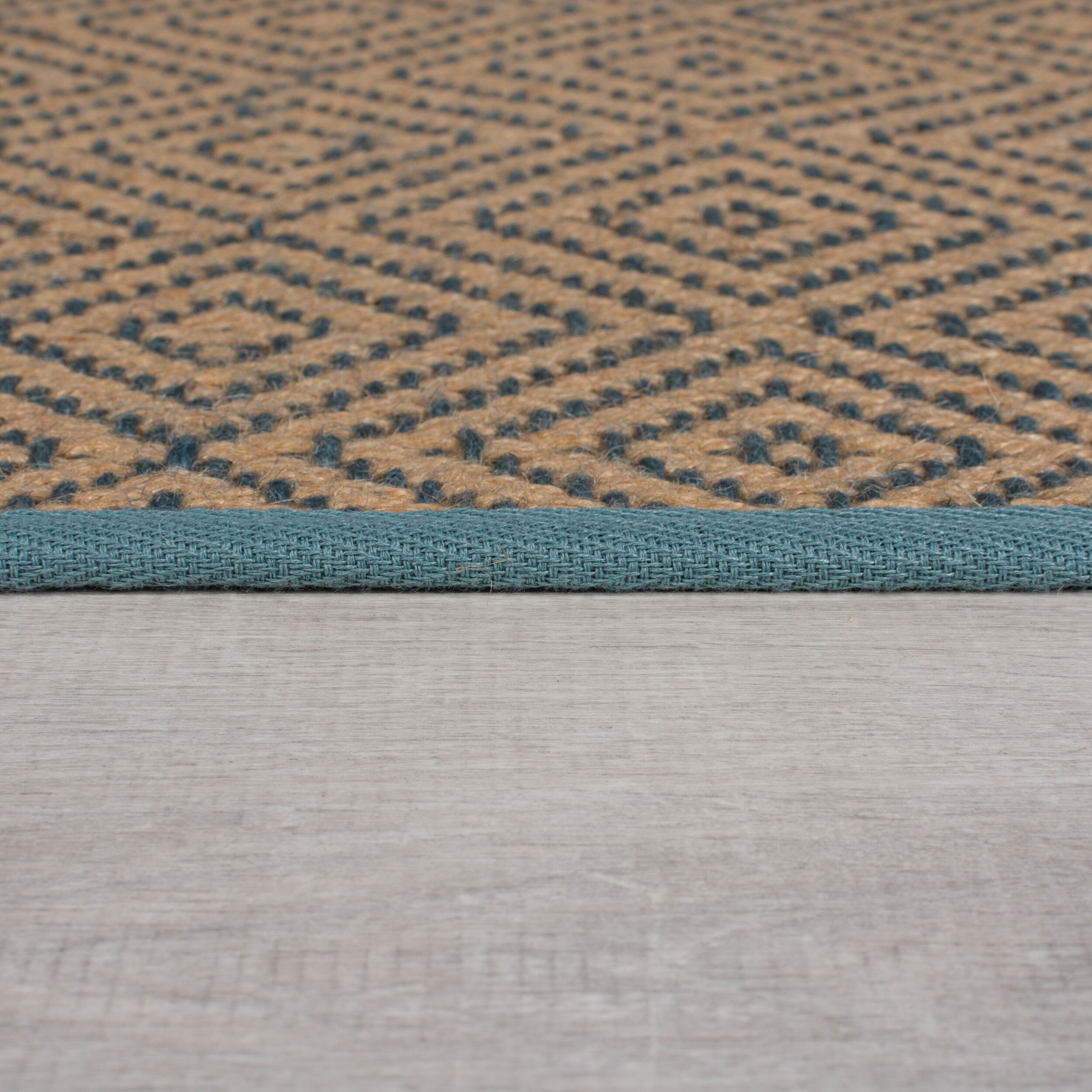 FLAIR RUGS Teppich »Jute Diamond«, rechteckig, 4 mm Höhe, Jute Teppich