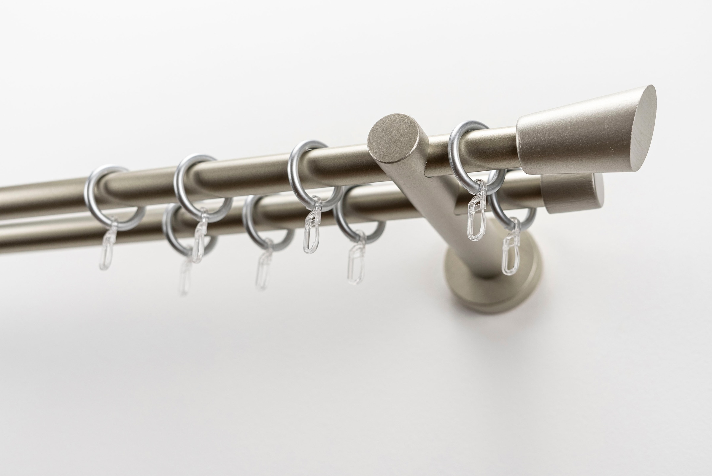 GARESA Gardinenstange »MOLIS« Ø 20 mm 2 läufig-läufig Wunschmaßlänge;Träger günstig online kaufen