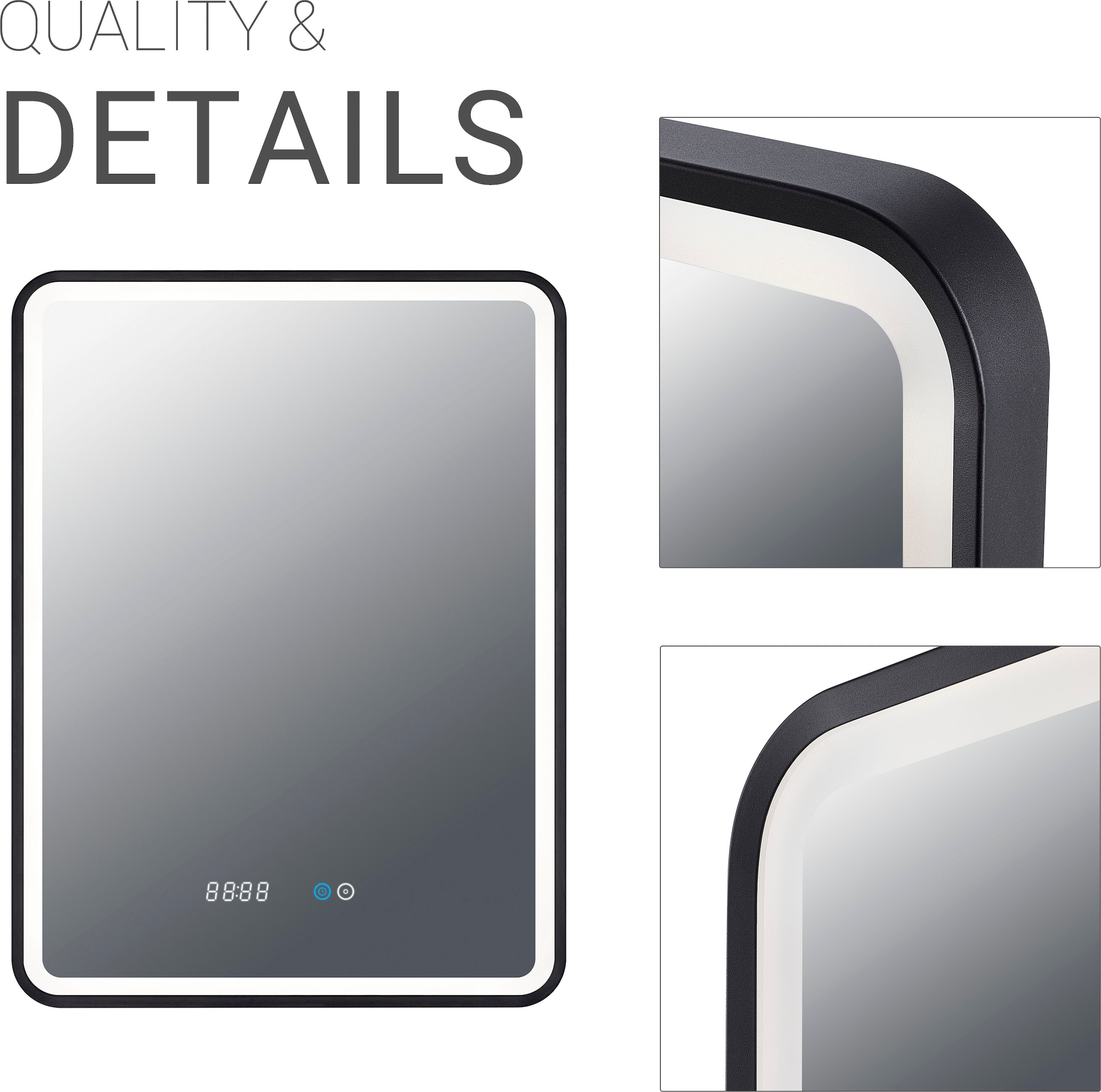 Paco Home Wandleuchte »MAGGIE« Neutralweiß LED Spiegellampe Touchschalter L günstig online kaufen