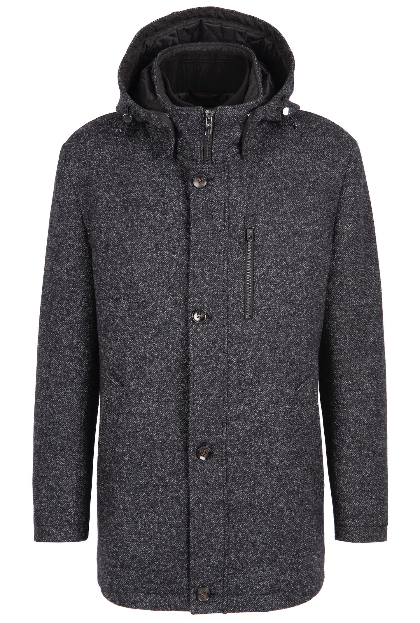 bugatti Kurzjacke, mit Kapuze, mit Wollanteil