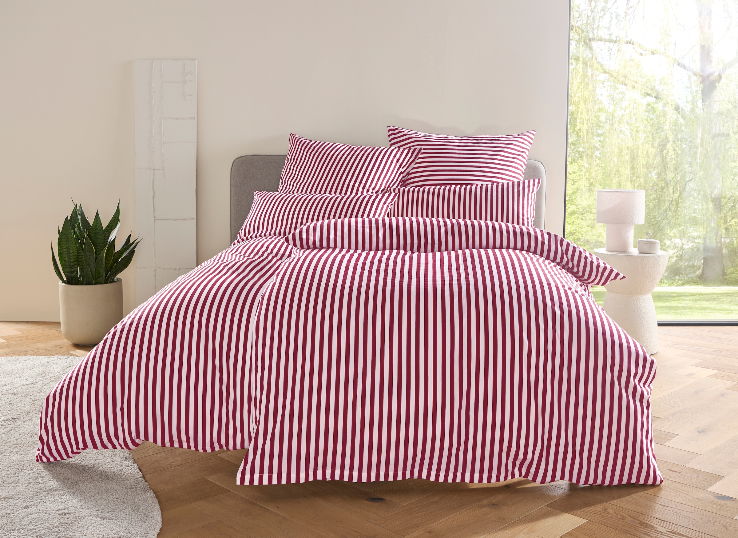 LeGer Home by Lena Gercke Bettwäsche »Linnea« 2 aus 100% Baumwolle , Streifendesign