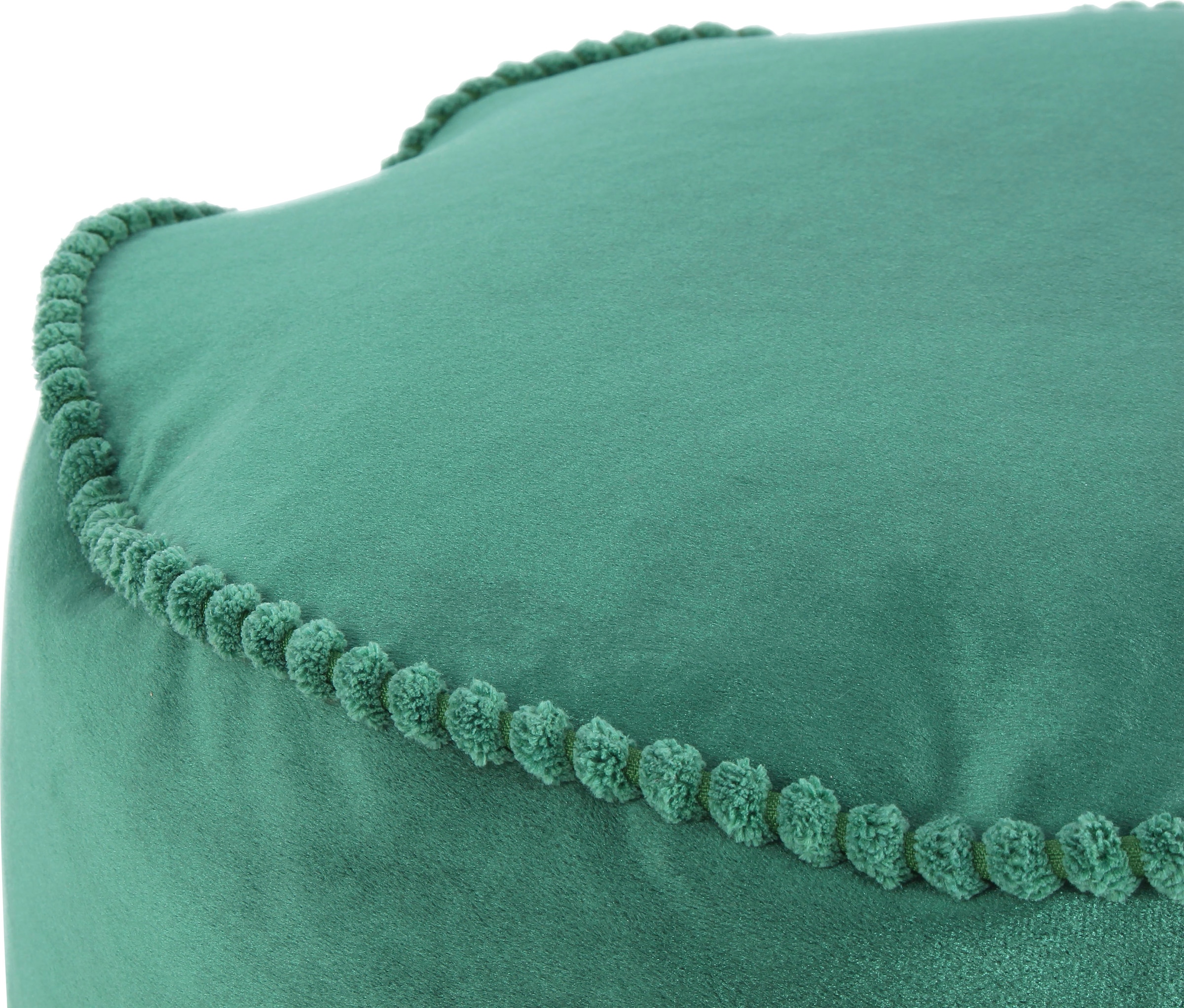 Kayoom Stauraumhocker »Pouf Taj Mahal 125, trendige samtige Oberfläche«, (1 St.), samtweich, farbig, modern, orientalisches Design