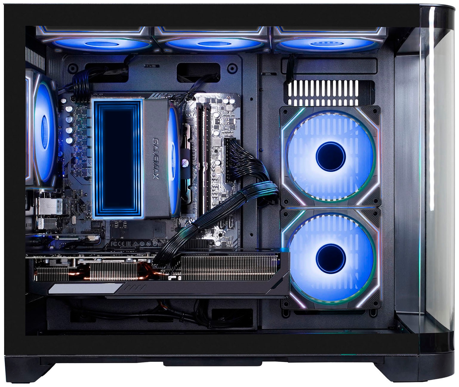GAMEMAX Gaming-PC »HYPE-M BK 8197 AMD Ryzen 7 9700X 32GB DDR5 1TB SSD RX 9070 XT« Windows 11, DDR5 RAM