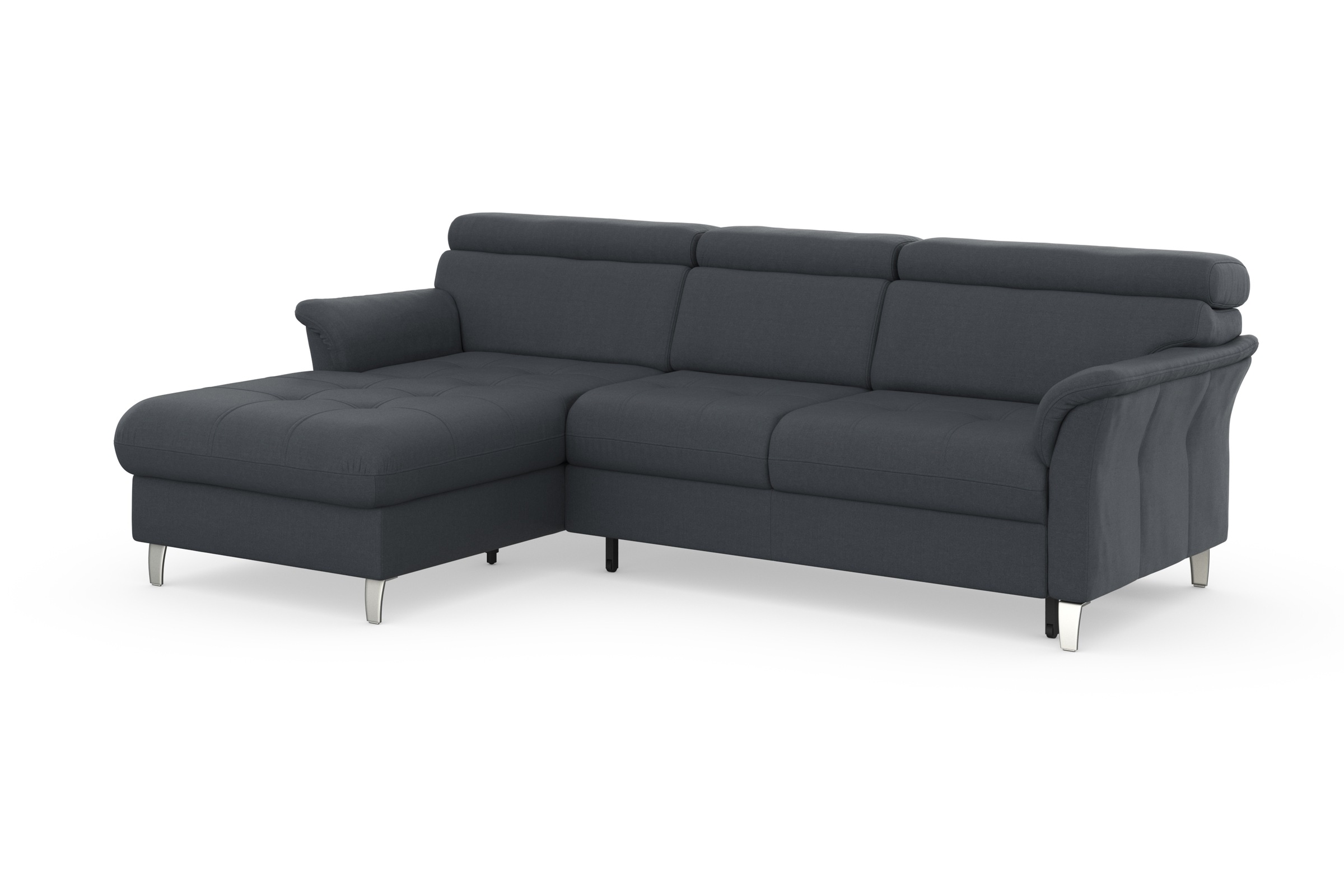 sit&more Ecksofa »Marano L-Form«, inklusive Kopfteilverstellung, wahlweise mit Bettfunktion, Bettkasten