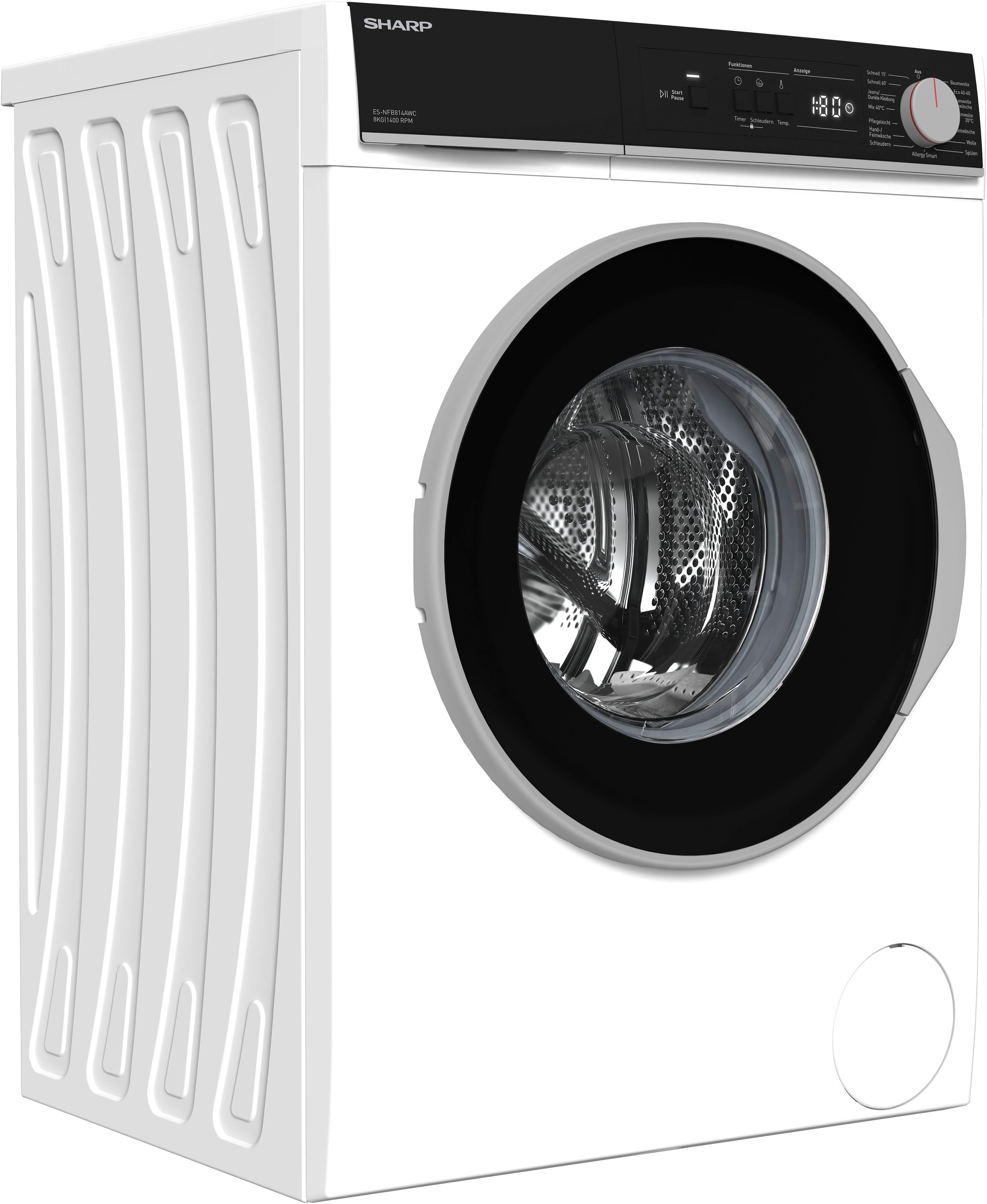 Sharp Waschmaschine »ES-NFA714BW1NA-DE«, 7 kg, 1400 U/min günstig online kaufen