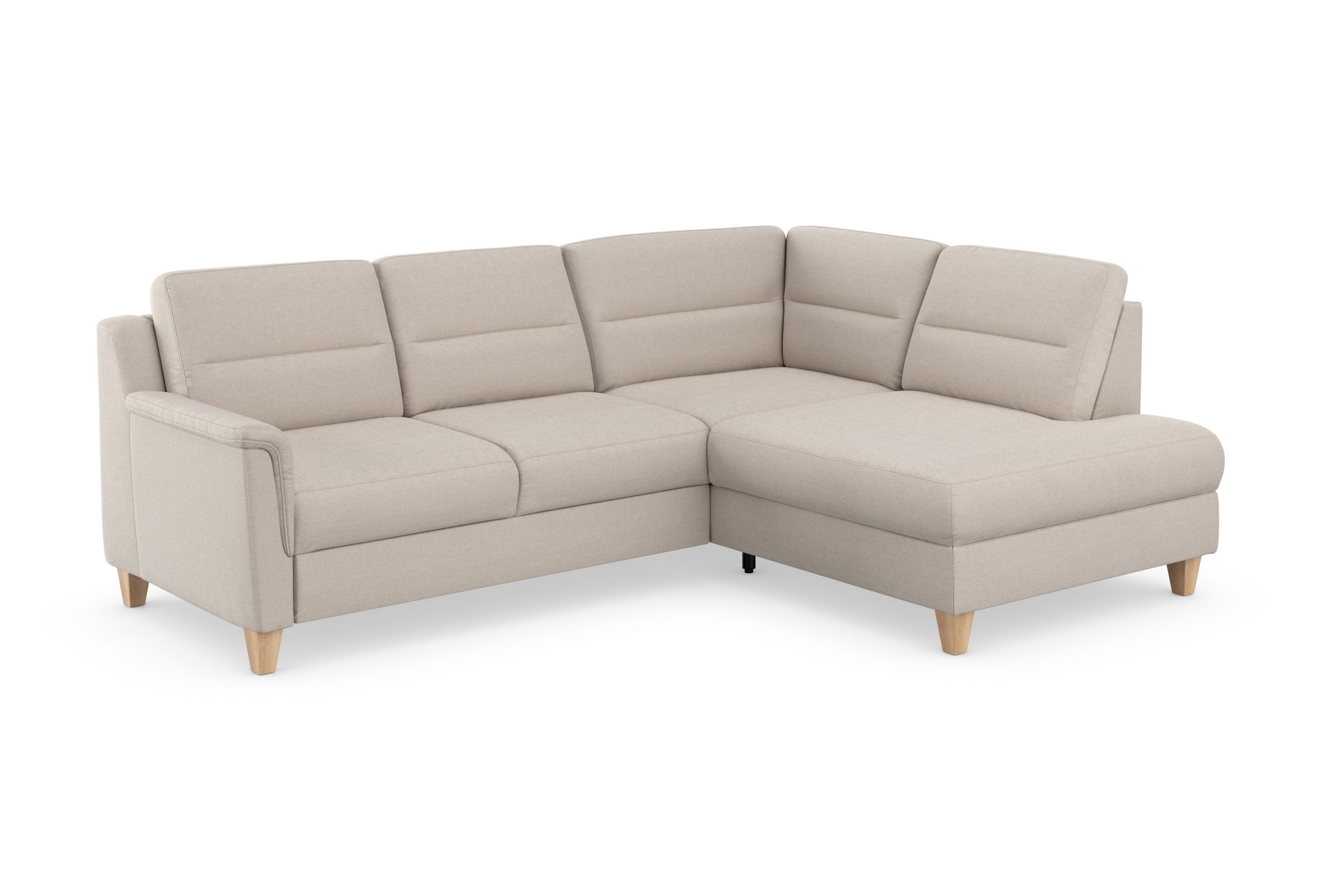 sit&more Ecksofa »Farö L-Form«, inklusive Federkern, wahlweise mit Bettfunktion und Bettkasten