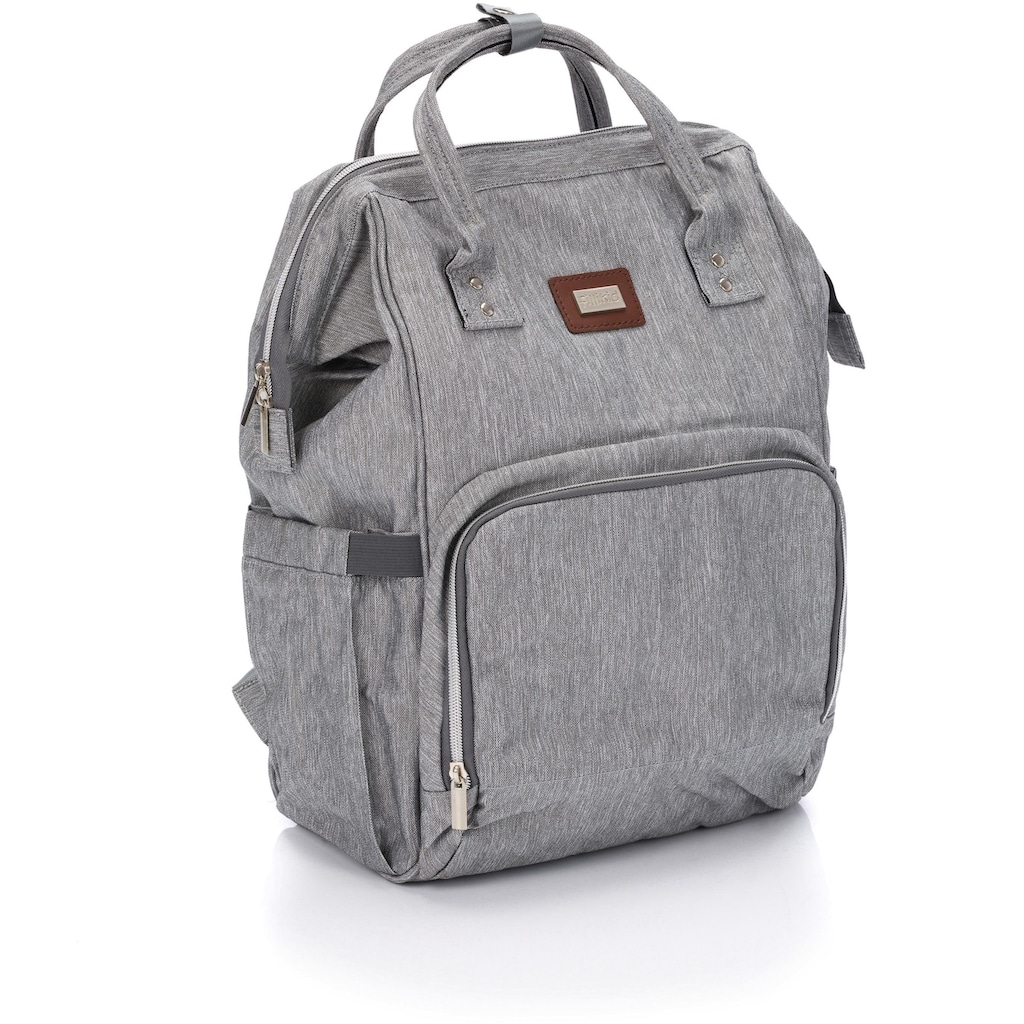 Fillikid Wickelrucksack »melange/hellgrau«