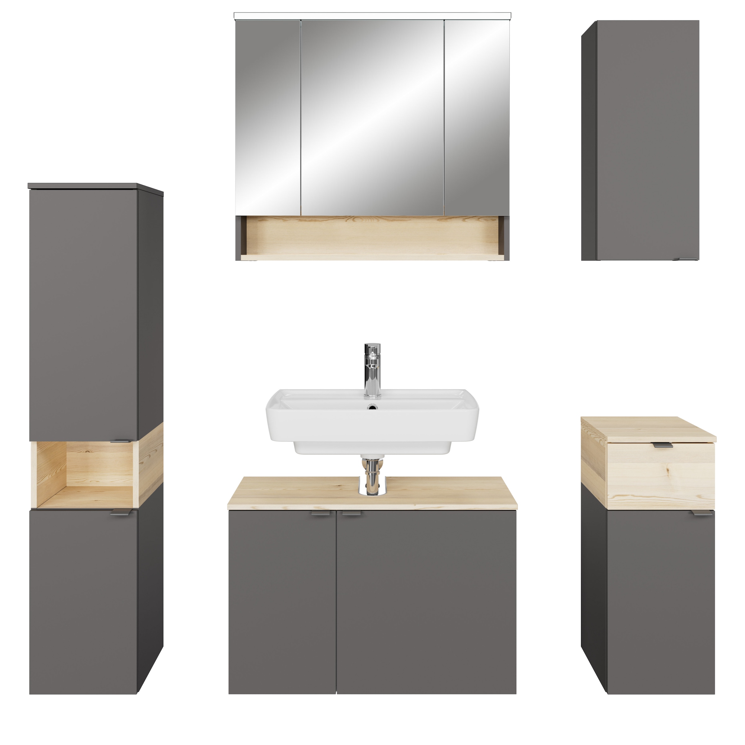 Saphir Badmöbel-Set »Quickset 394«, (Komplett-Set, 5 St.)