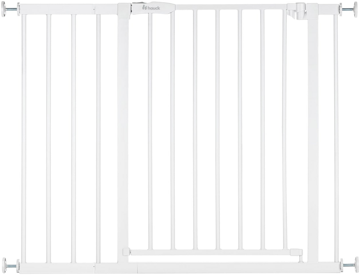 Hauck Türschutzgitter »Open N Stop 2 Set inklusive Verlängerung 21 cm, White«, auch als Treppenschutzgitter verwendbar; 96-101 cm