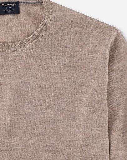 OLYMP Rundhalspullover »OLYMP Strick Casual«, moderner Strickpullover