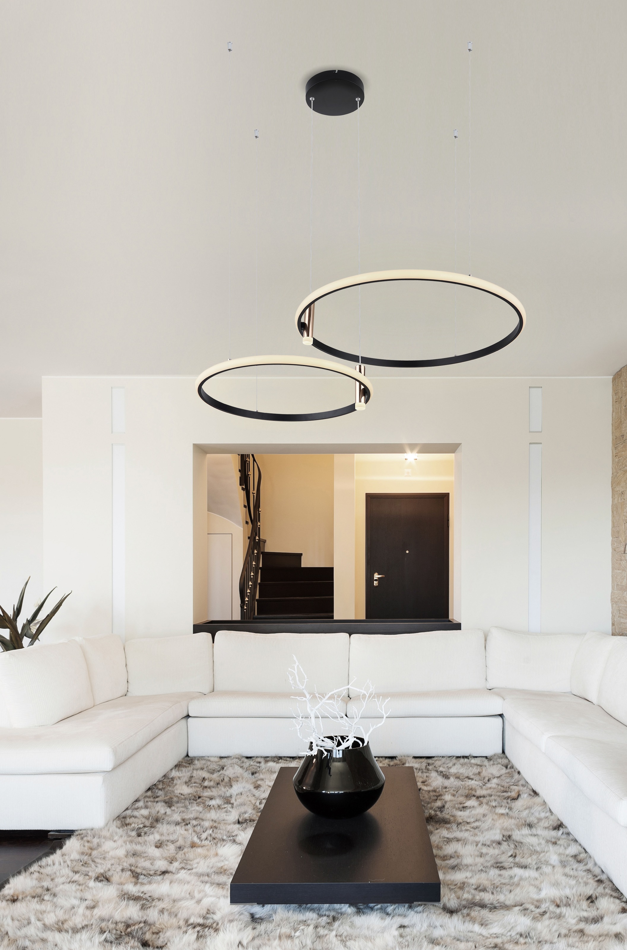 GLOBO LIGHTING Hängeleuchte »COCO« LED-Modul 1 Stk. warmweiß - kaltweiß Hän günstig online kaufen