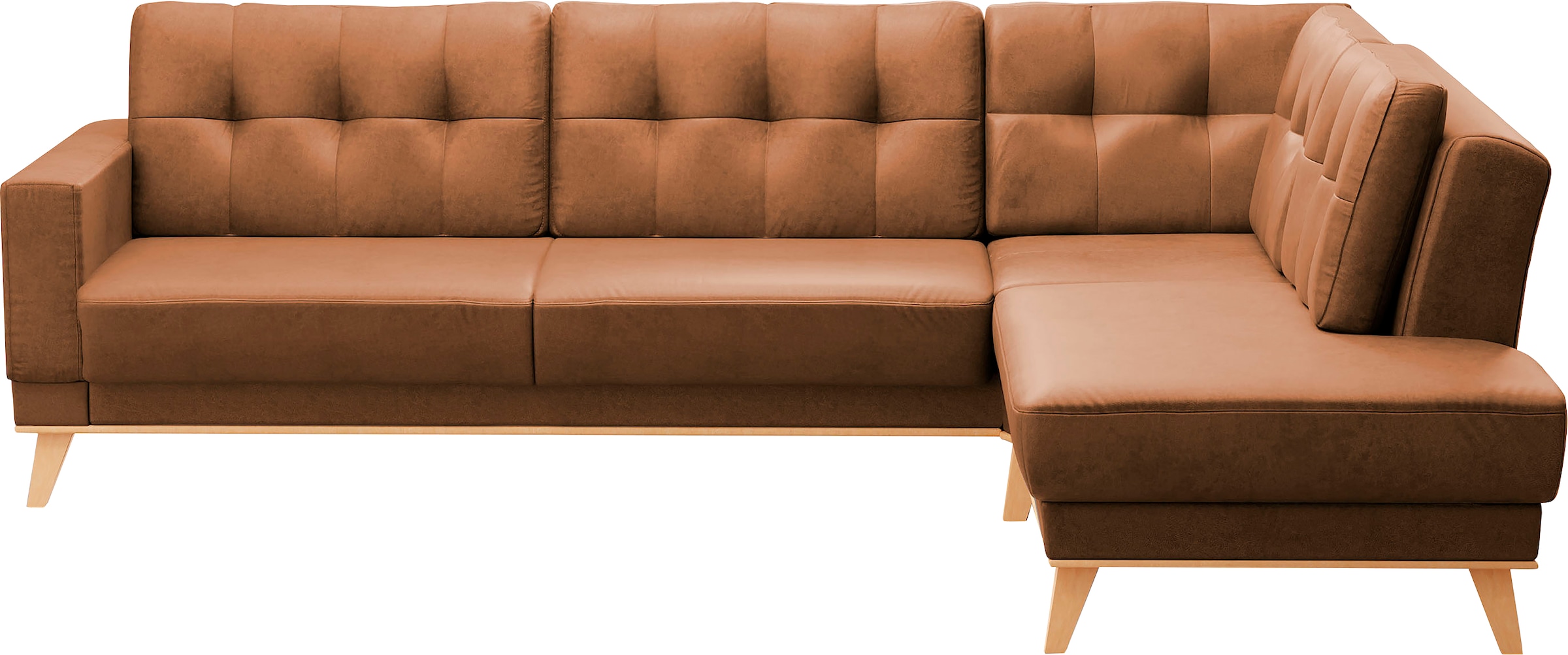 sit&more Ecksofa »Lavida L-Form«, wahlweise mit Kippfunktion und Bettkasten