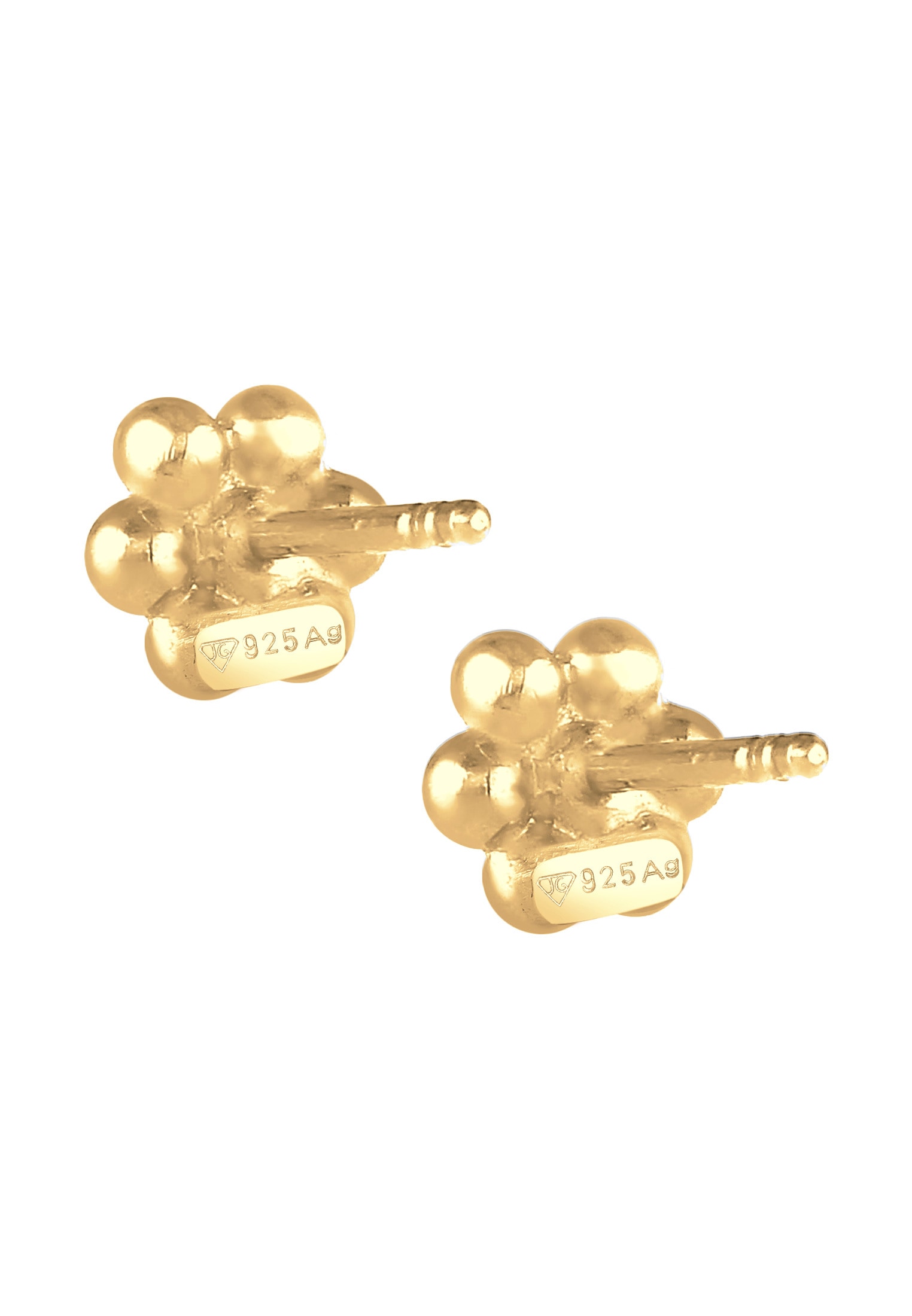 Elli Paar Ohrstecker »Kinder Blume Synthetische Perle Regenbogen Kristall 925 Silber«