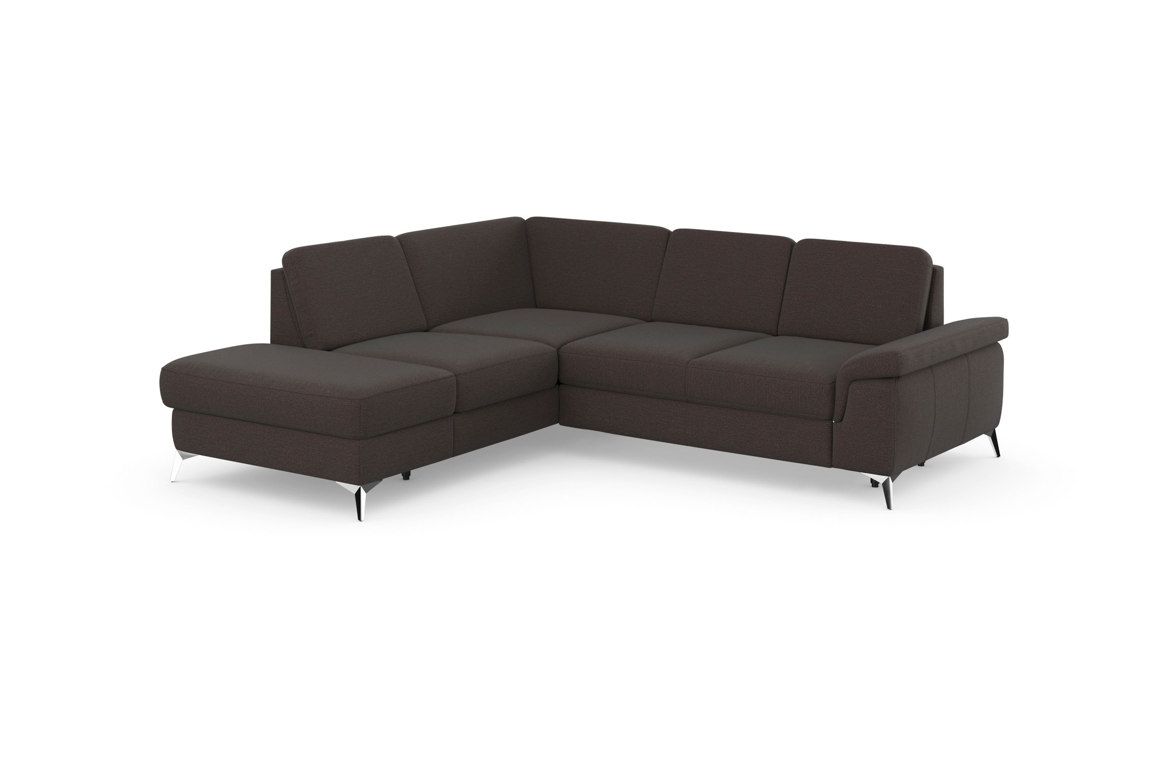sit&more Ecksofa »Padua L-Form«, inklusive Sitztiefenverstellung, Armteilfunktion und Federkern