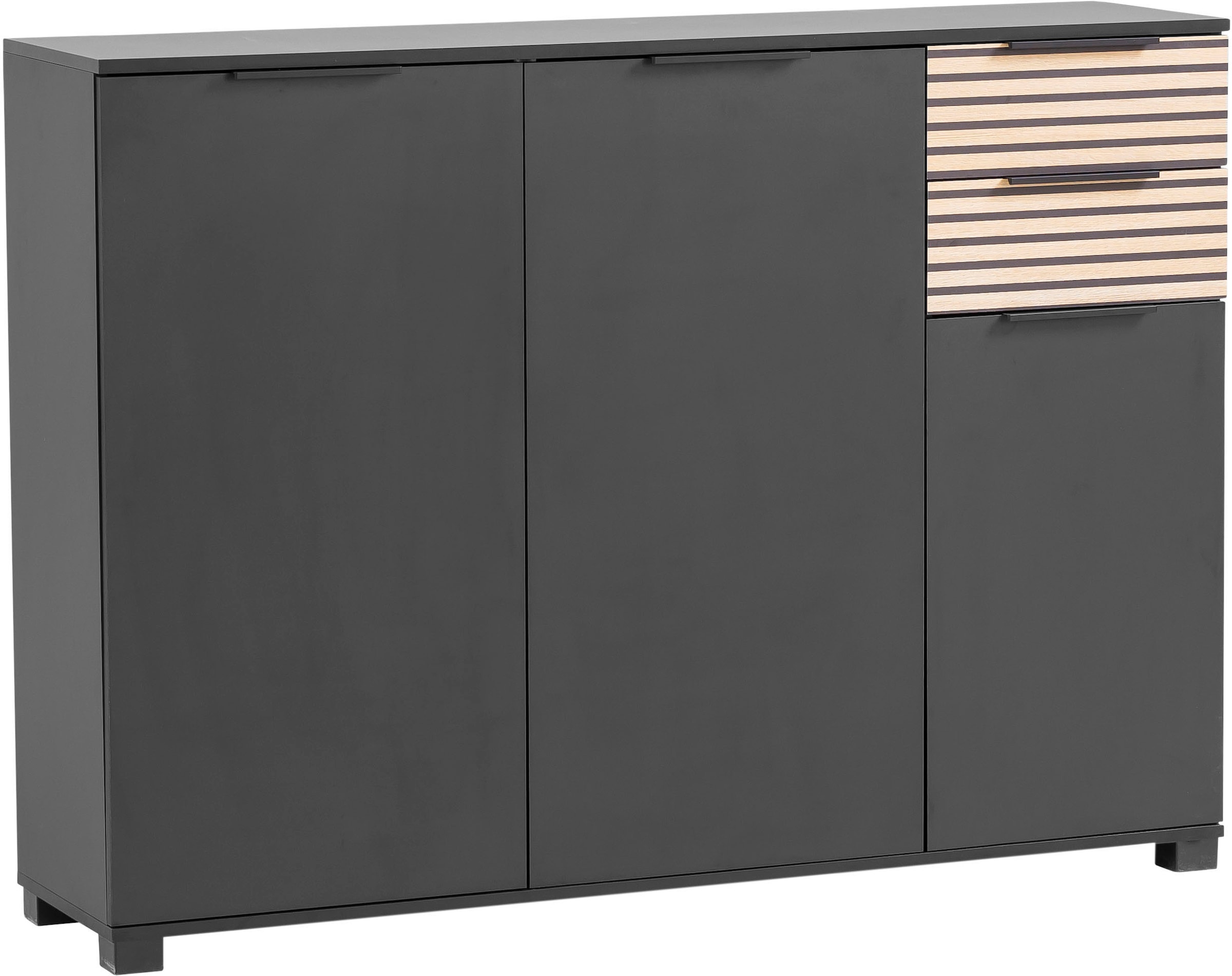 Schildmeyer Schuhschrank »Alexa, Breite 141 cm, Front mit Akustikprint«, Front mit Akustikprint